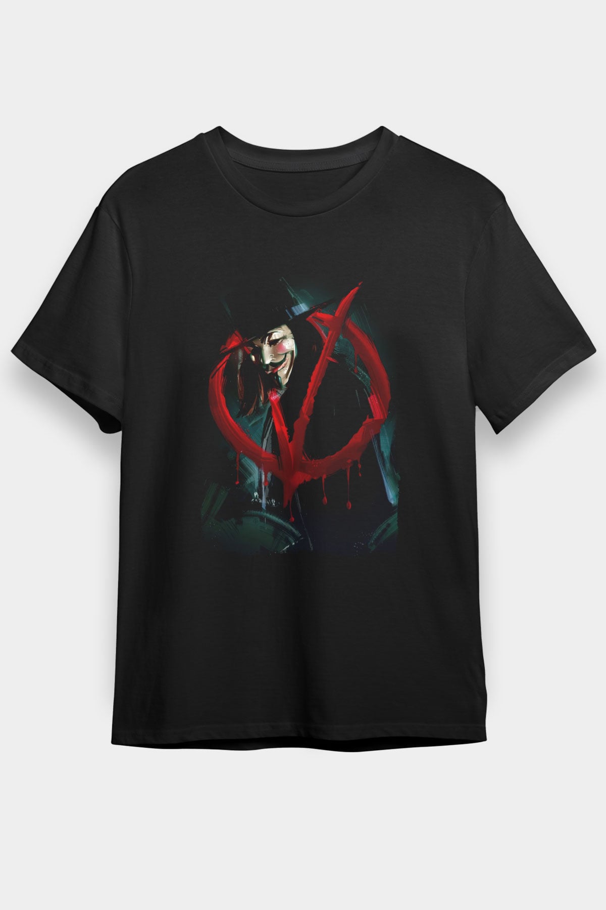 Vendetta Siyah Unisex Tişört T-Shirt