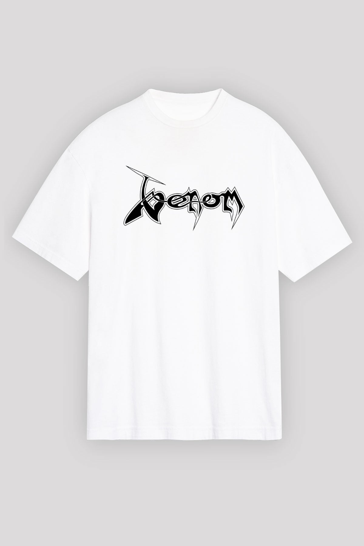 Venom Beyaz Unisex Oversize Tişört T-Shirt