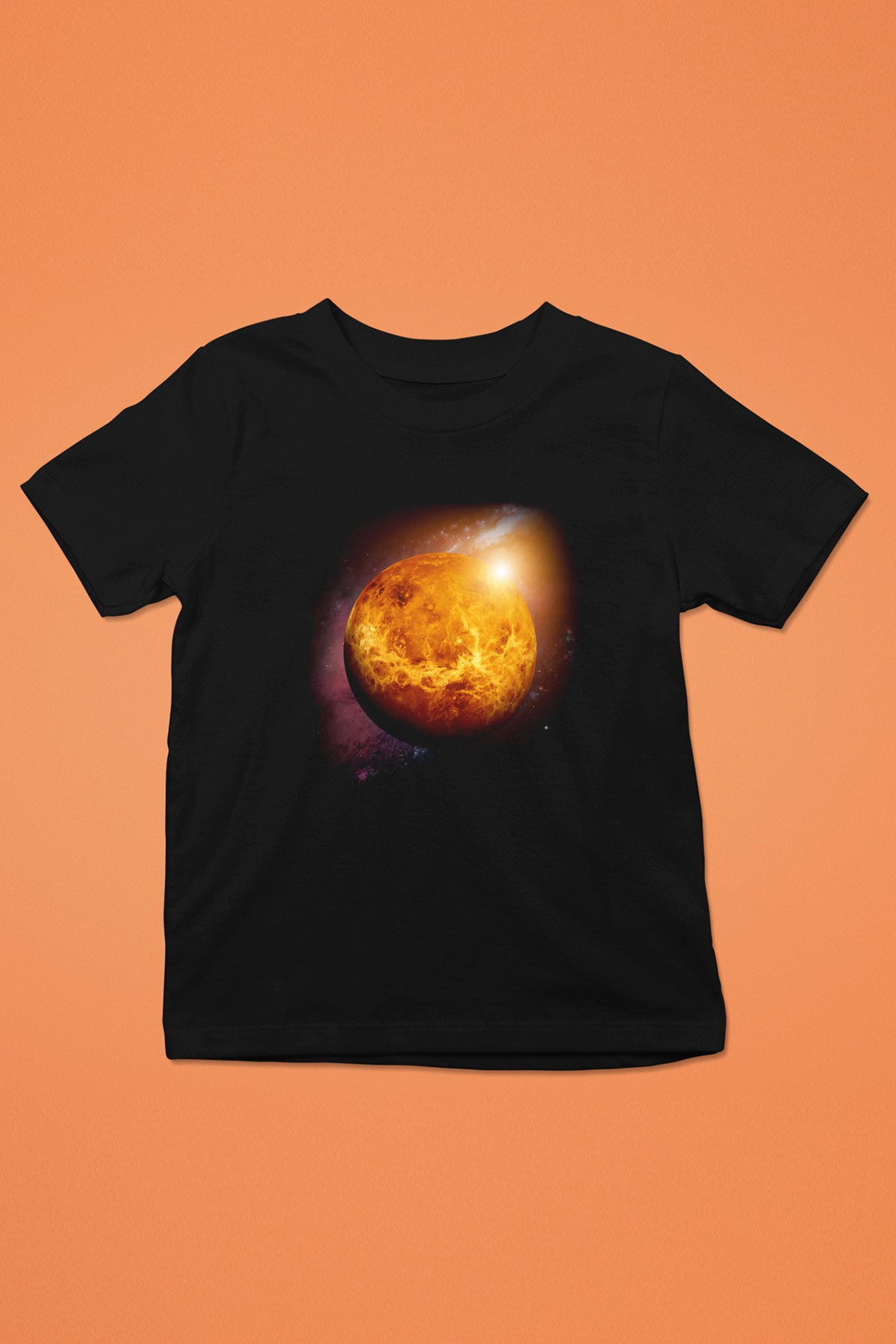 Venüs Siyah Unisex Çocuk Tişört