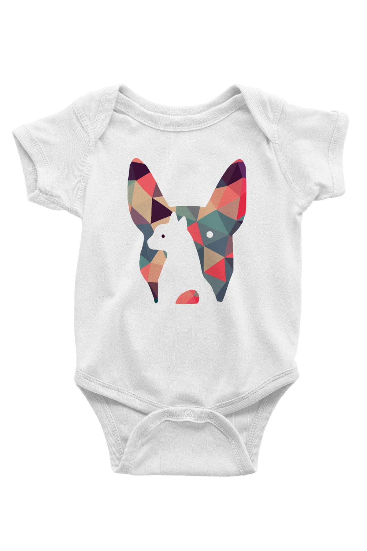 Veteriner Baskılı Beyaz Unisex Bebek Body - Zıbın