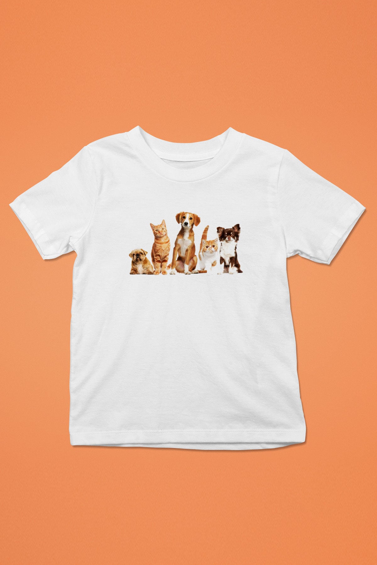 Veteriner Baskılı Beyaz Unisex Çocuk Tişört