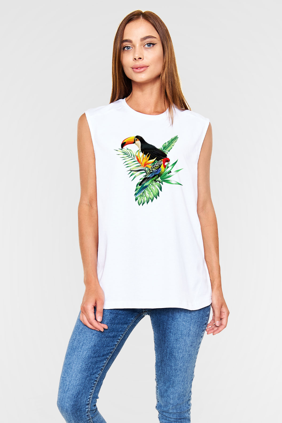Veteriner Beyaz Unisex Kolsuz Tişört