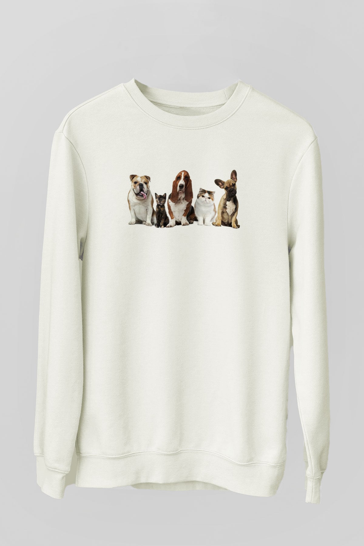 Veteriner Beyaz Unisex Sweatshirt