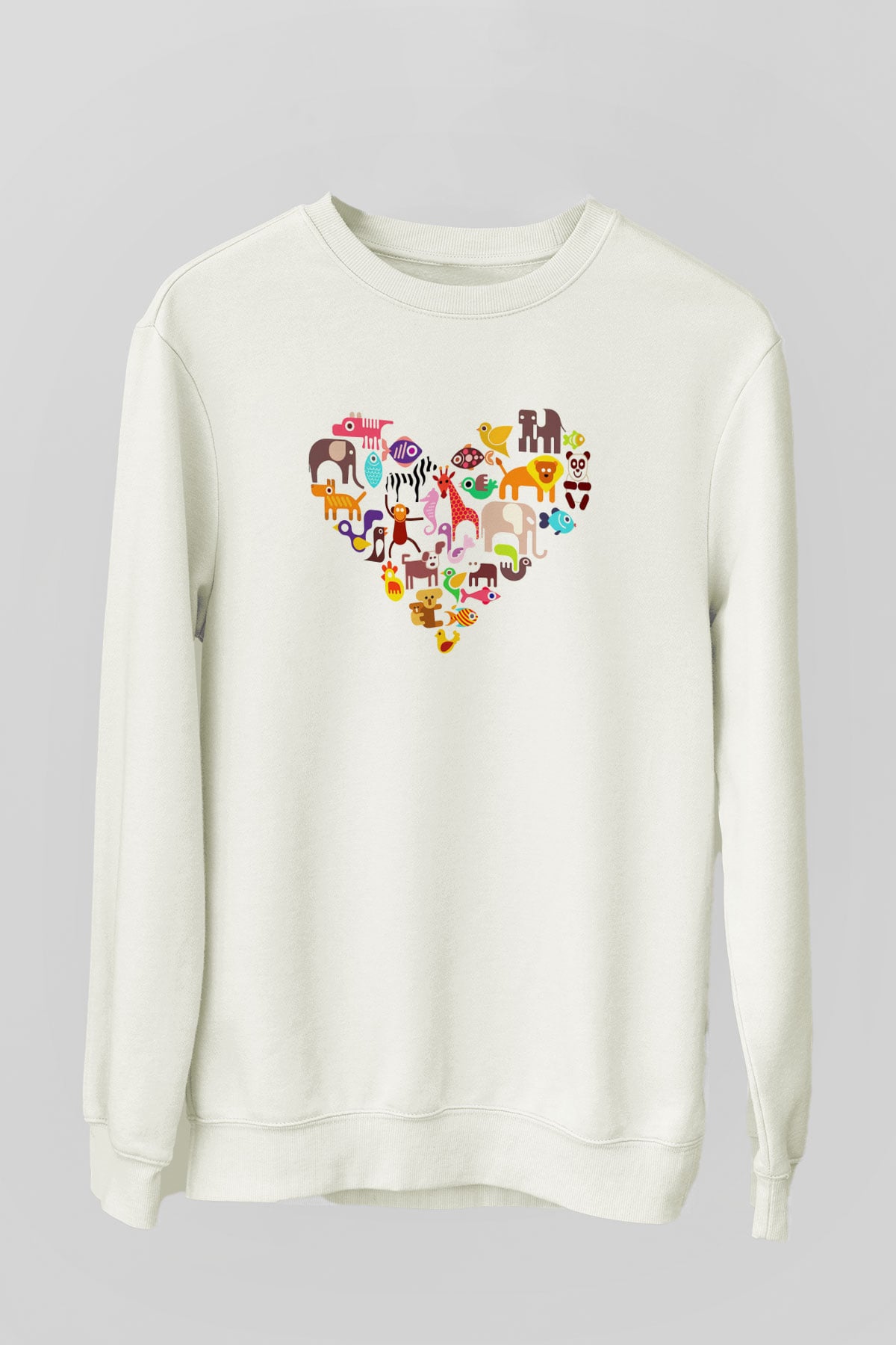 Veteriner Beyaz Unisex Sweatshirt