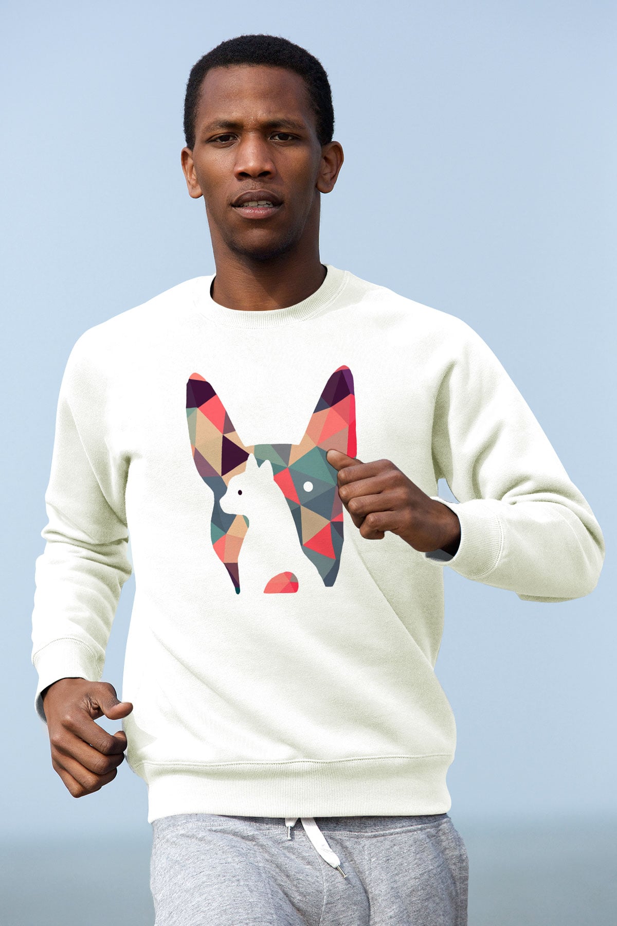 Veteriner Beyaz Unisex Sweatshirt