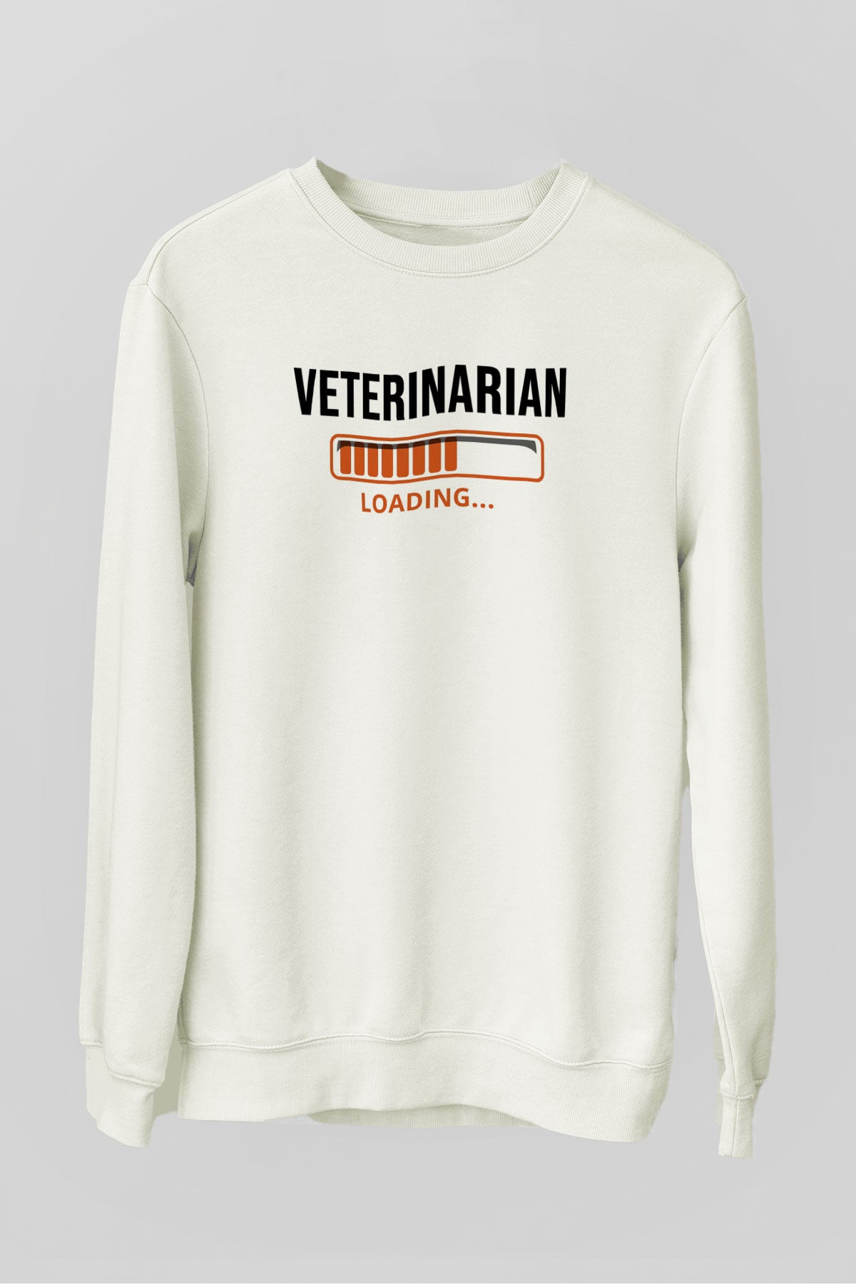 Veteriner Beyaz Unisex Sweatshirt