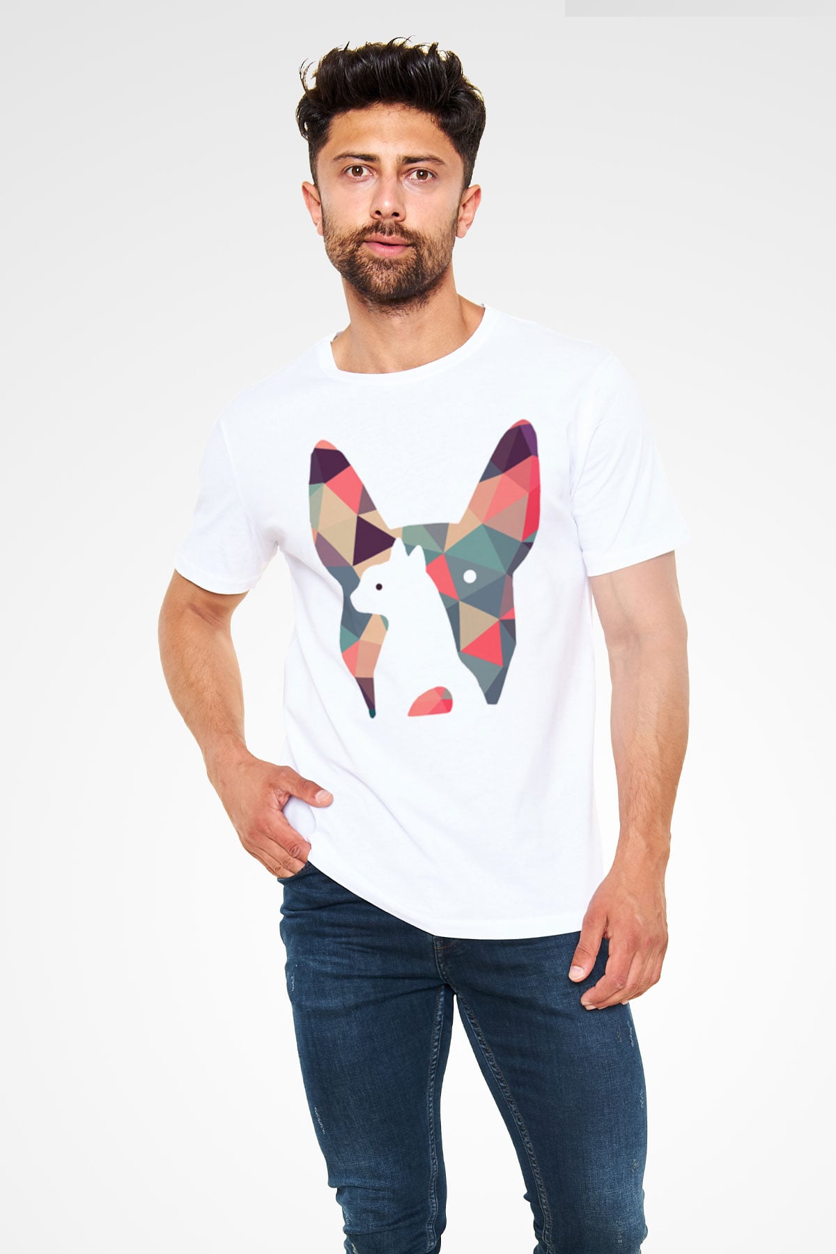 Veteriner Beyaz Unisex Tişört T-Shirt - TişörtFabrikası