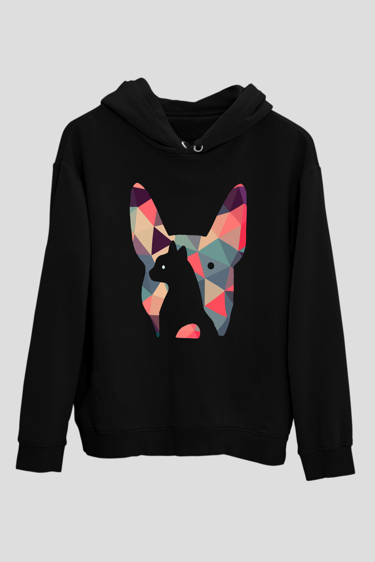 Veteriner Siyah Unisex Kapşonlu Sweatshirt