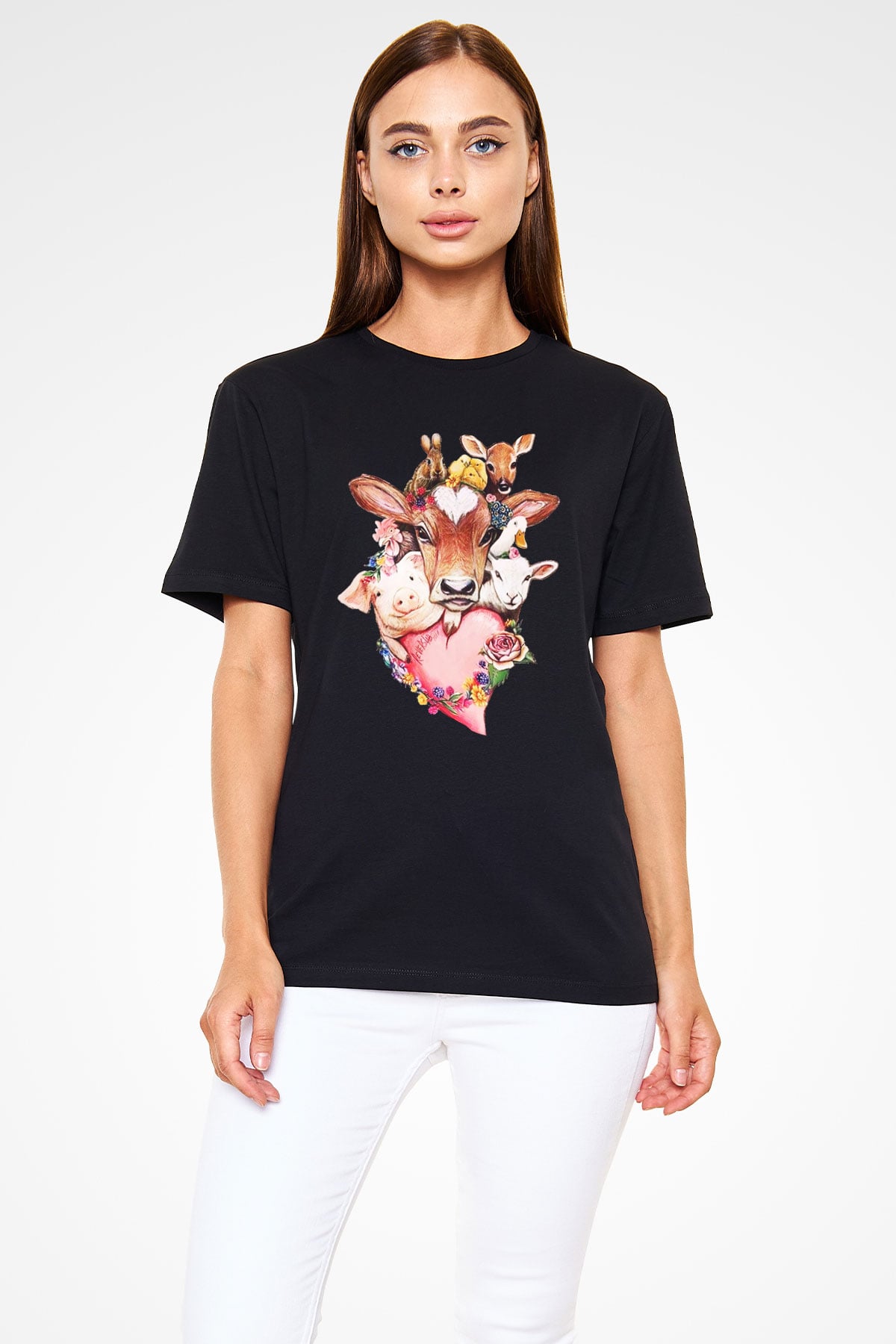 Veteriner Siyah Unisex Tişört T-Shirt - TişörtFabrikası