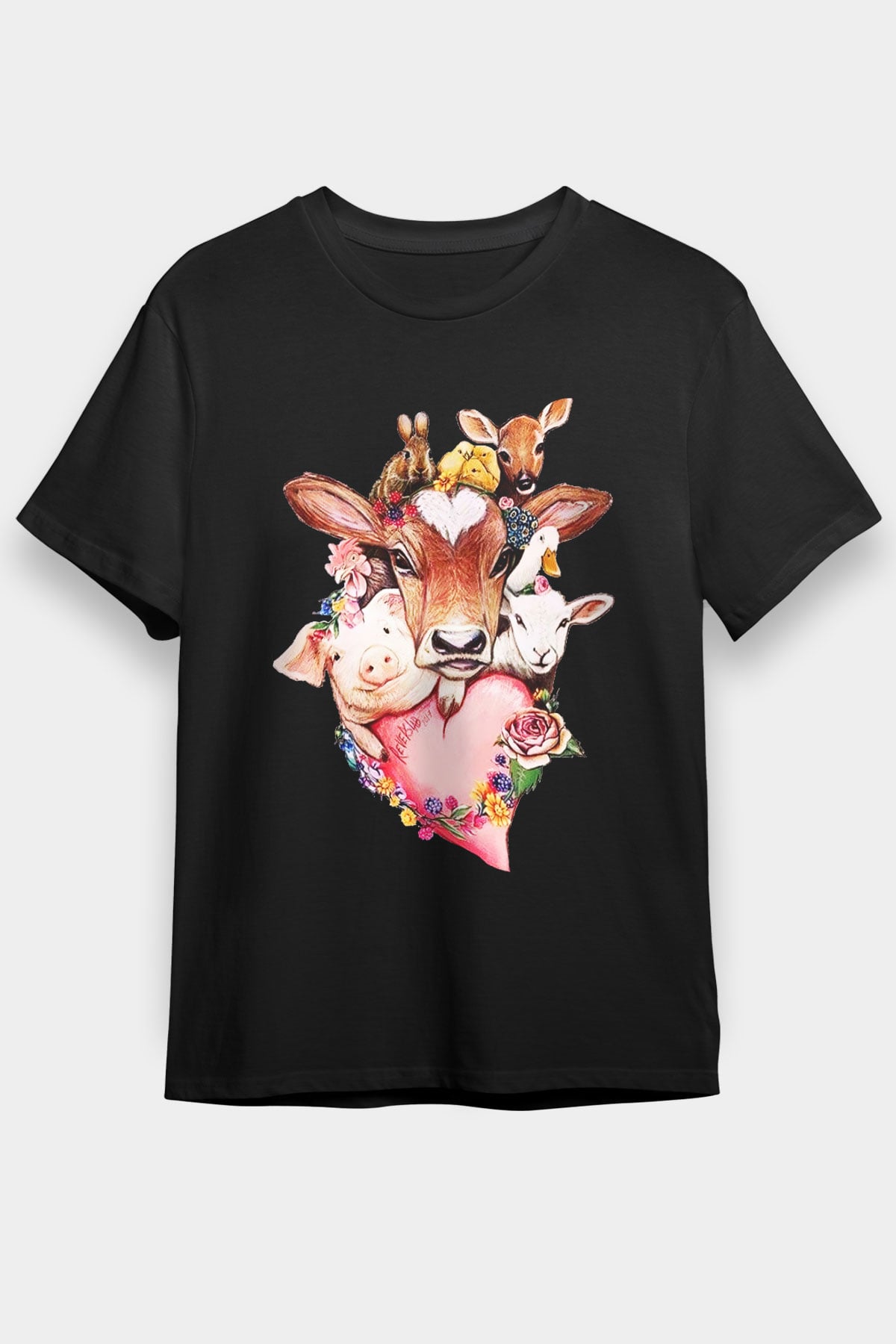 Veteriner Siyah Unisex Tişört T-Shirt - TişörtFabrikası