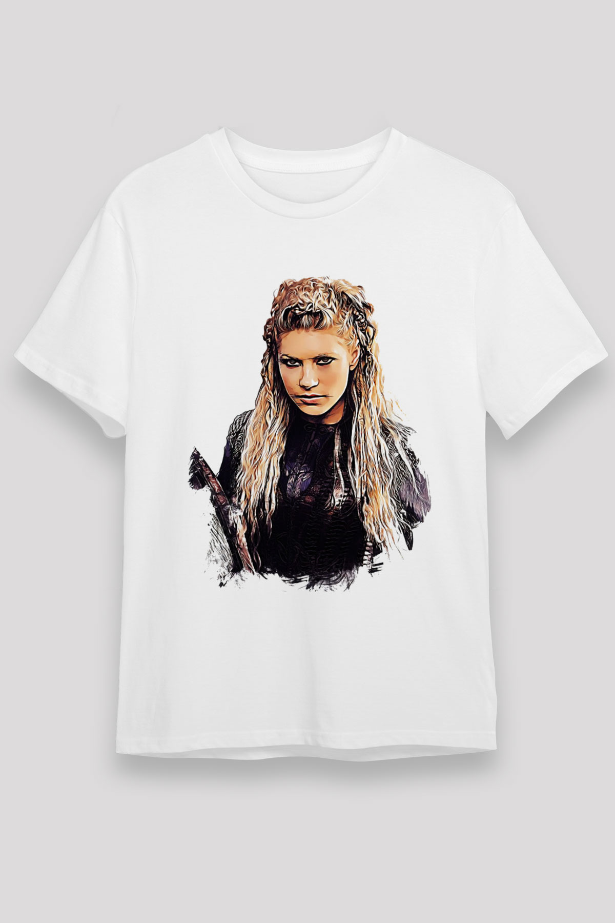 Vikings Beyaz Unisex Tişört T-Shirt