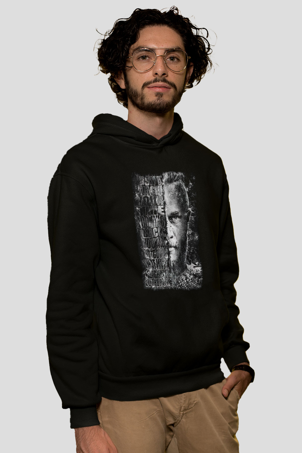 Vikings Siyah Unisex Hoodie