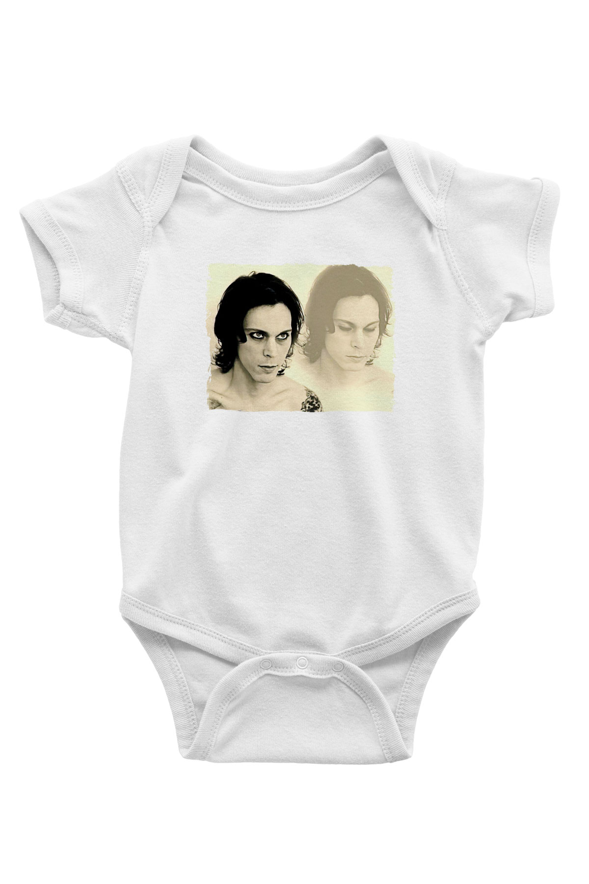 Ville Valo Baskılı Beyaz Unisex Bebek Body - Zıbın