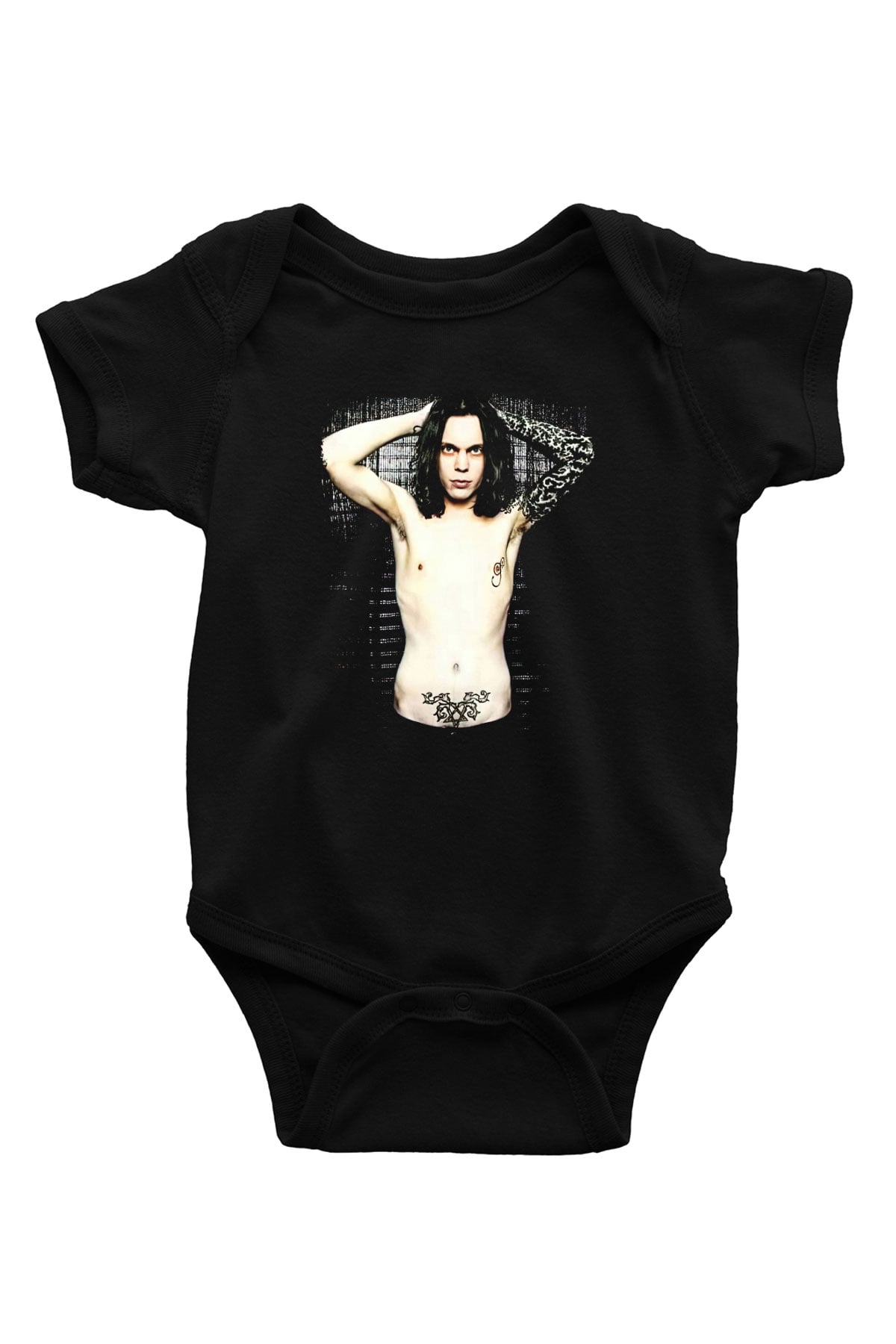 Ville Valo Baskılı Unisex Siyah Bebek Body - Zıbın