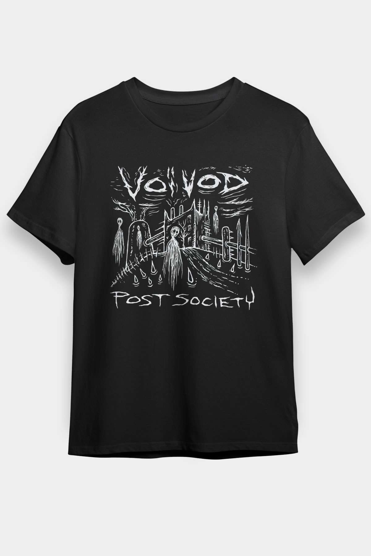 Voivod Siyah Unisex Tişört T-Shirt - TişörtFabrikası