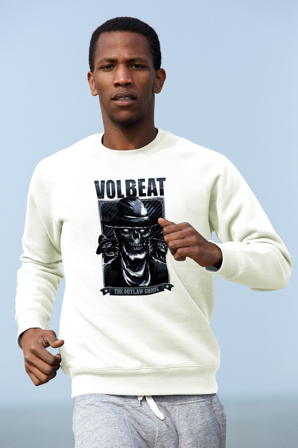 Volbeat Beyaz Unisex Sweatshirt