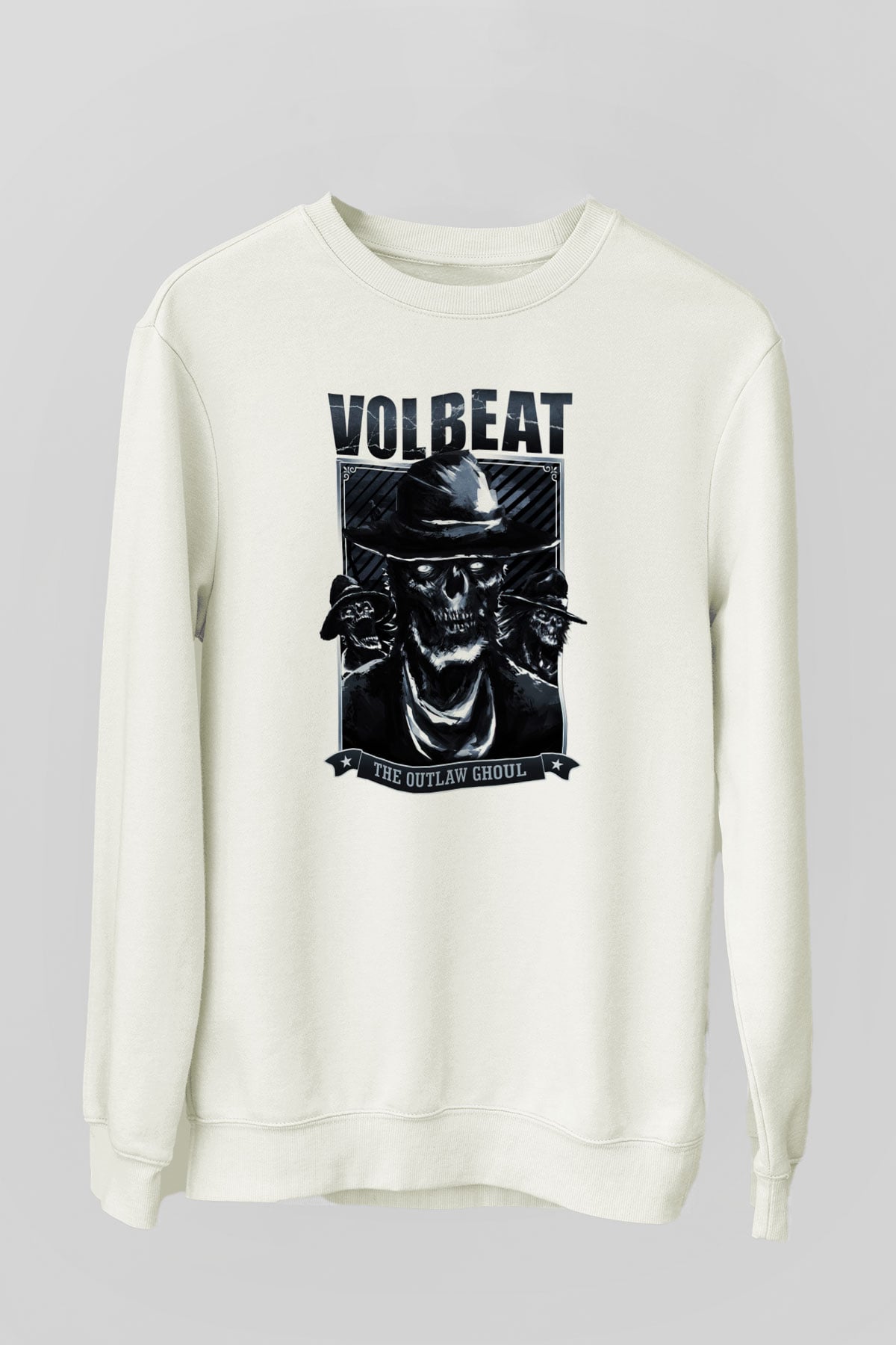 Volbeat Beyaz Unisex Sweatshirt