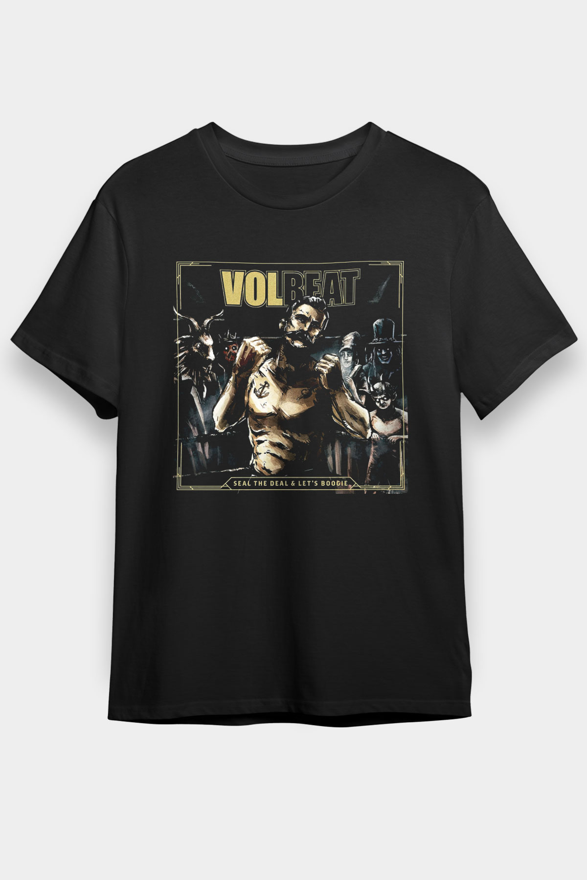 Volbeat Siyah Unisex Tişört T-Shirt - TişörtFabrikası