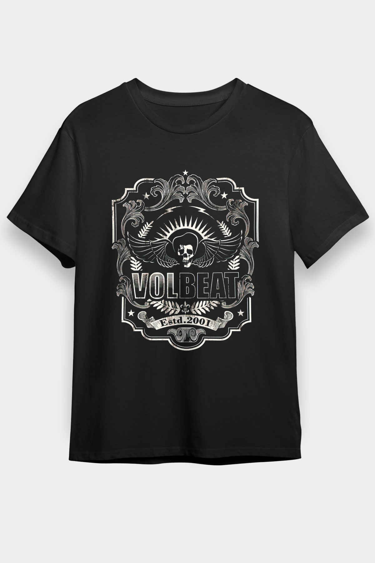 Volbeat Siyah Unisex Tişört T-Shirt - TişörtFabrikası