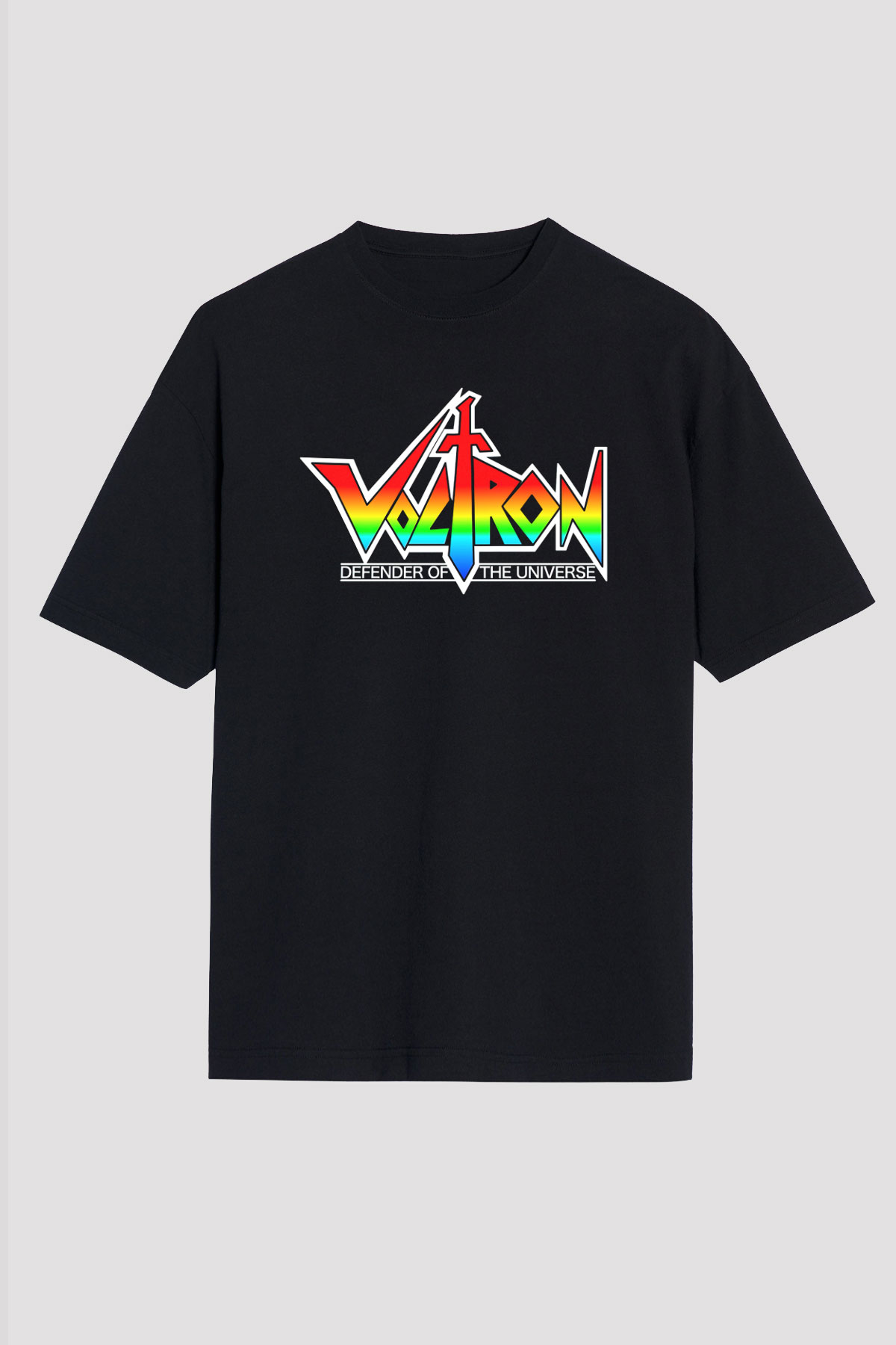 Voltron Siyah Unisex Oversize Tişört