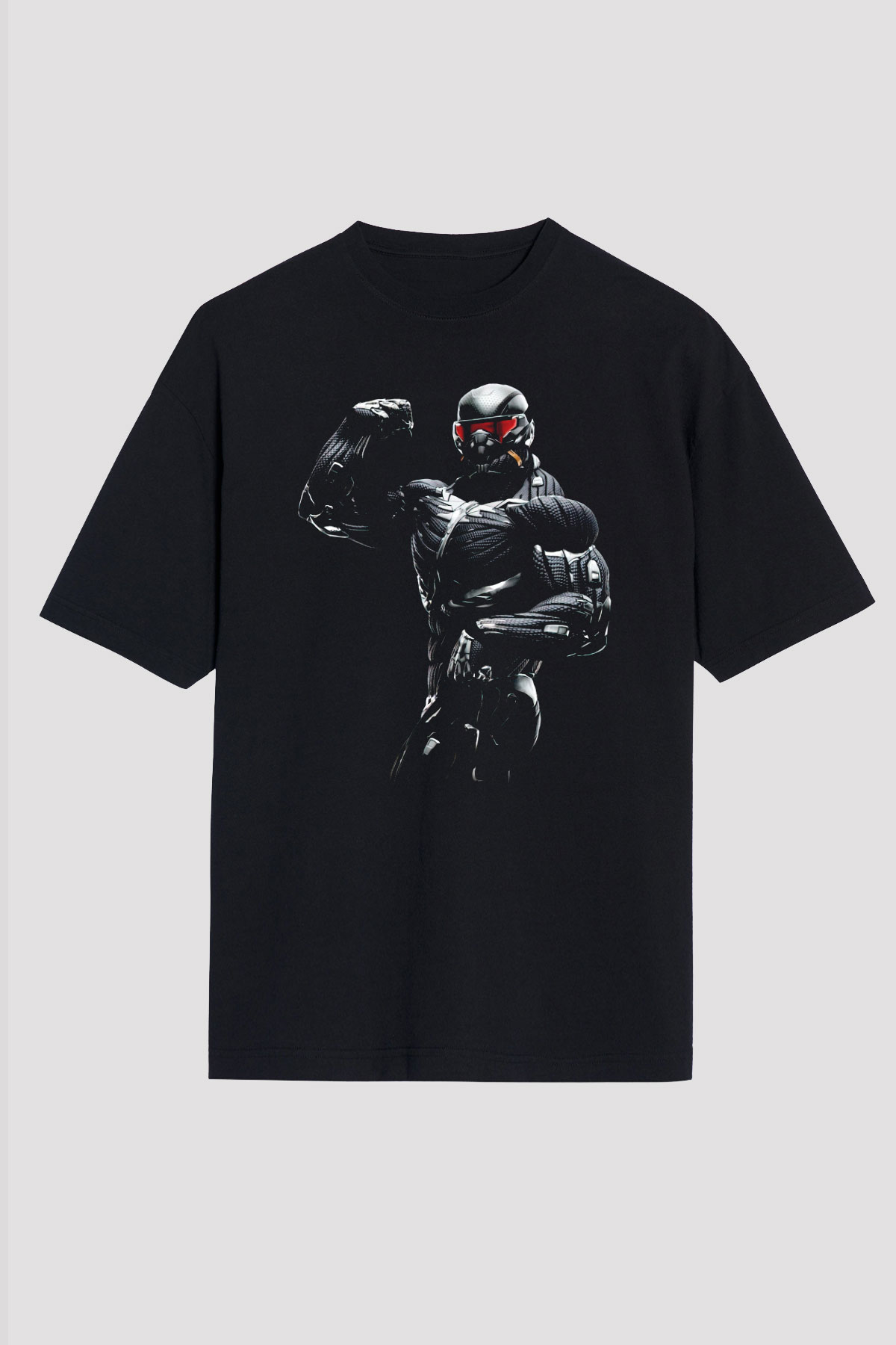 Vücut geliştirme Siyah Oversize Tişört Oversize T-shirt - TişörtFabrikası