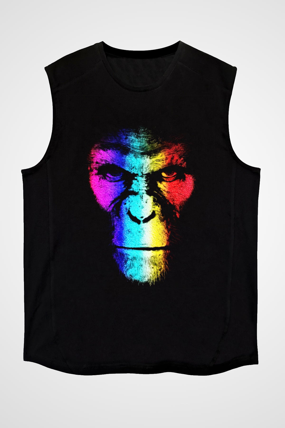 War for the Planet of the Apes Maymunlar Cehennemi Siyah Unisex Kolsuz Tişört