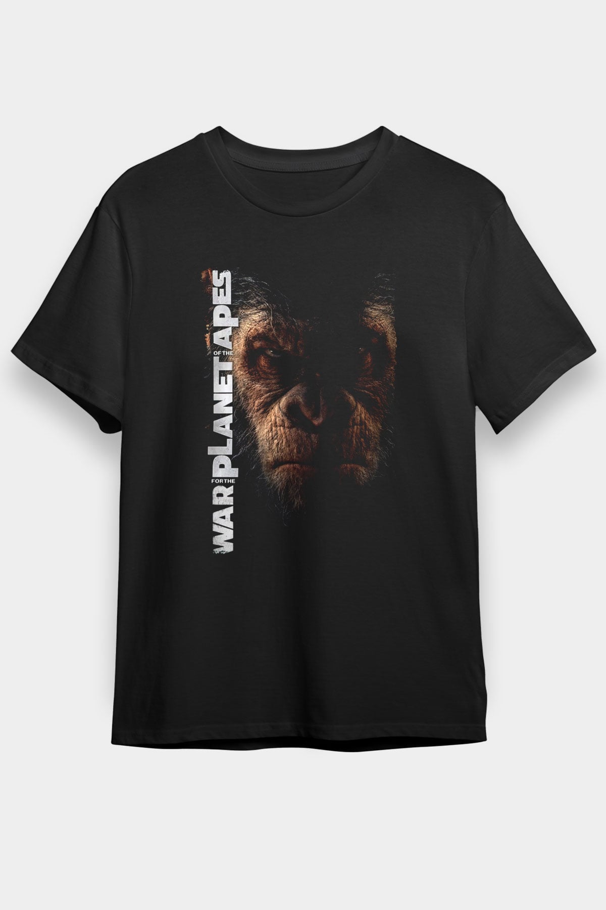 War for the Planet of the Apes Maymunlar Cehennemi Siyah Unisex Tişört T-Shirt
