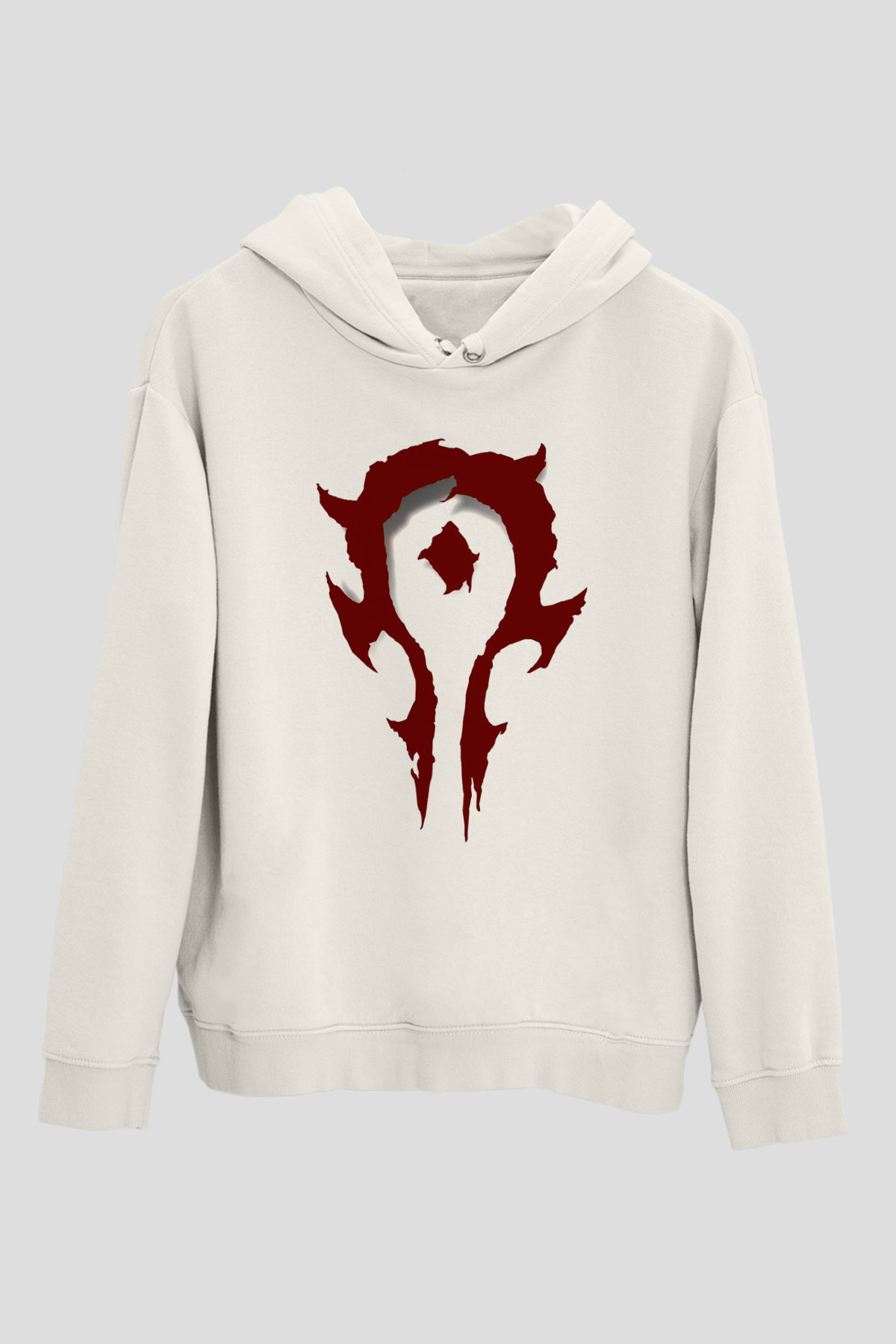Warcraft Beyaz Unisex Hoodie