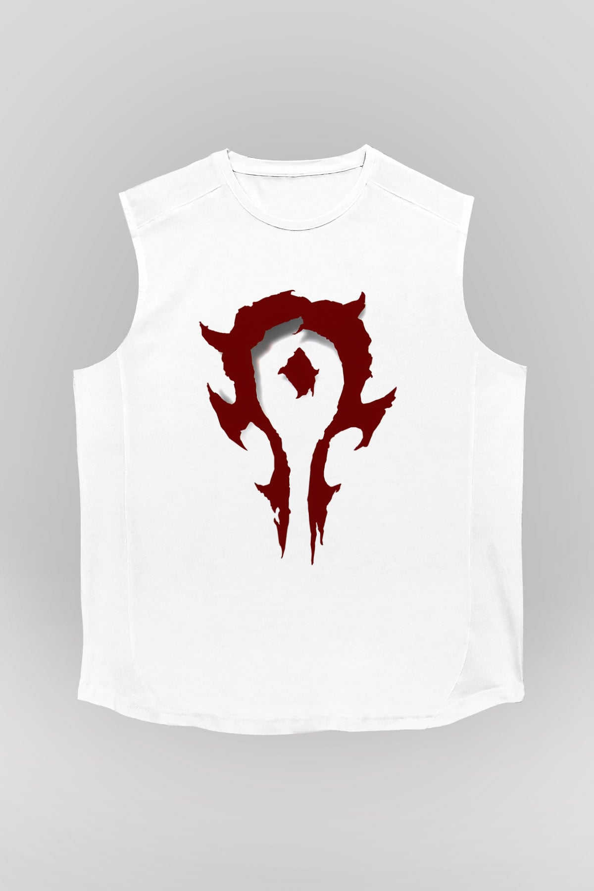 Warcraft Beyaz Unisex Kolsuz Tişört