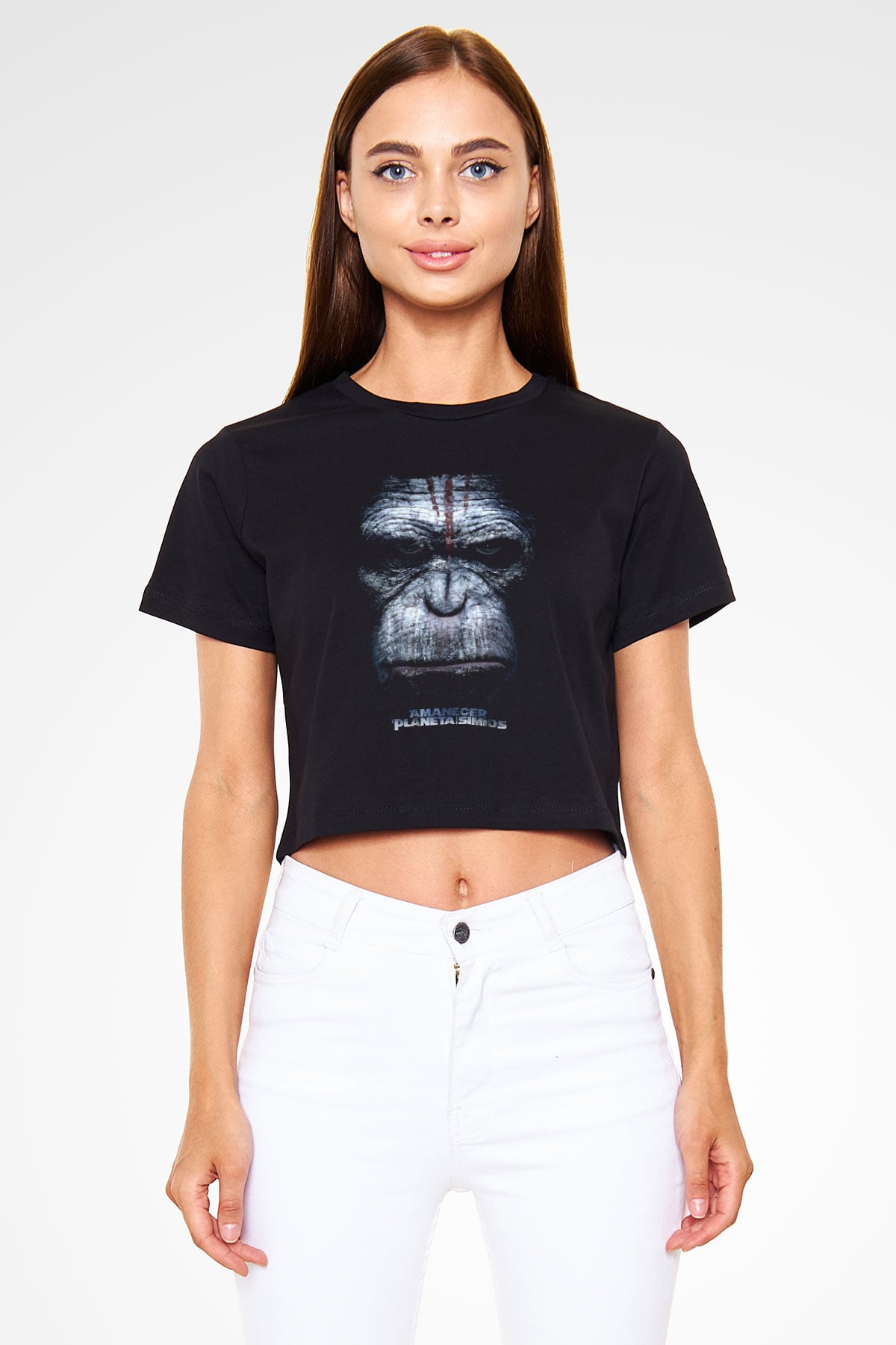 Warcraft Siyah  Crop Top Tişört