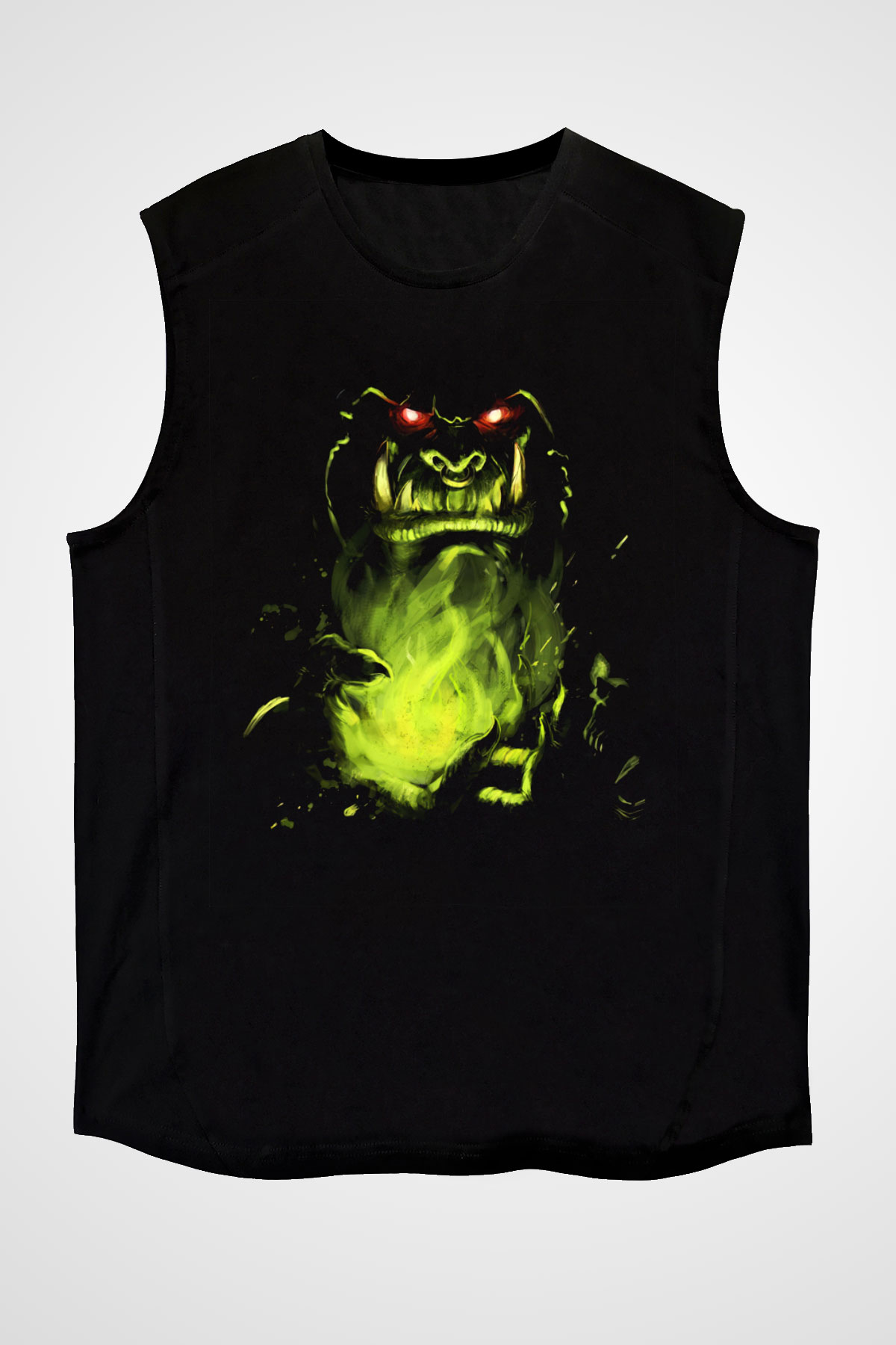Warcraft Siyah Unisex Kolsuz Tişört