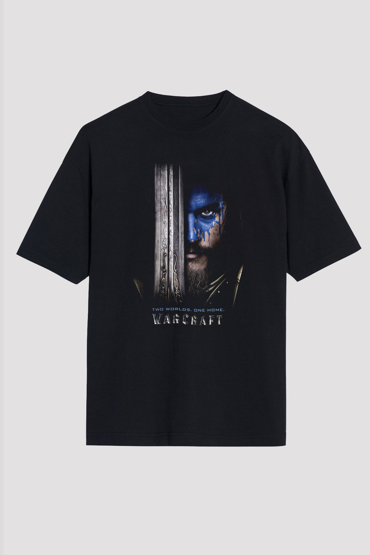 Warcraft Siyah Unisex Oversize Tişört T-Shirt