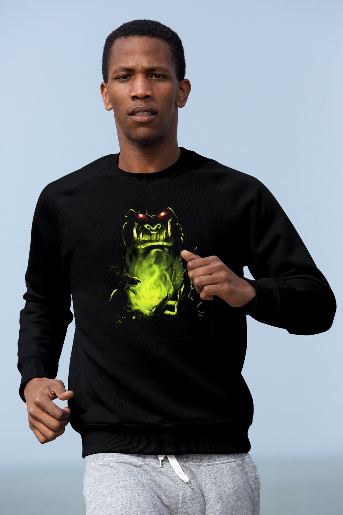 Warcraft Siyah Unisex Sweatshirt