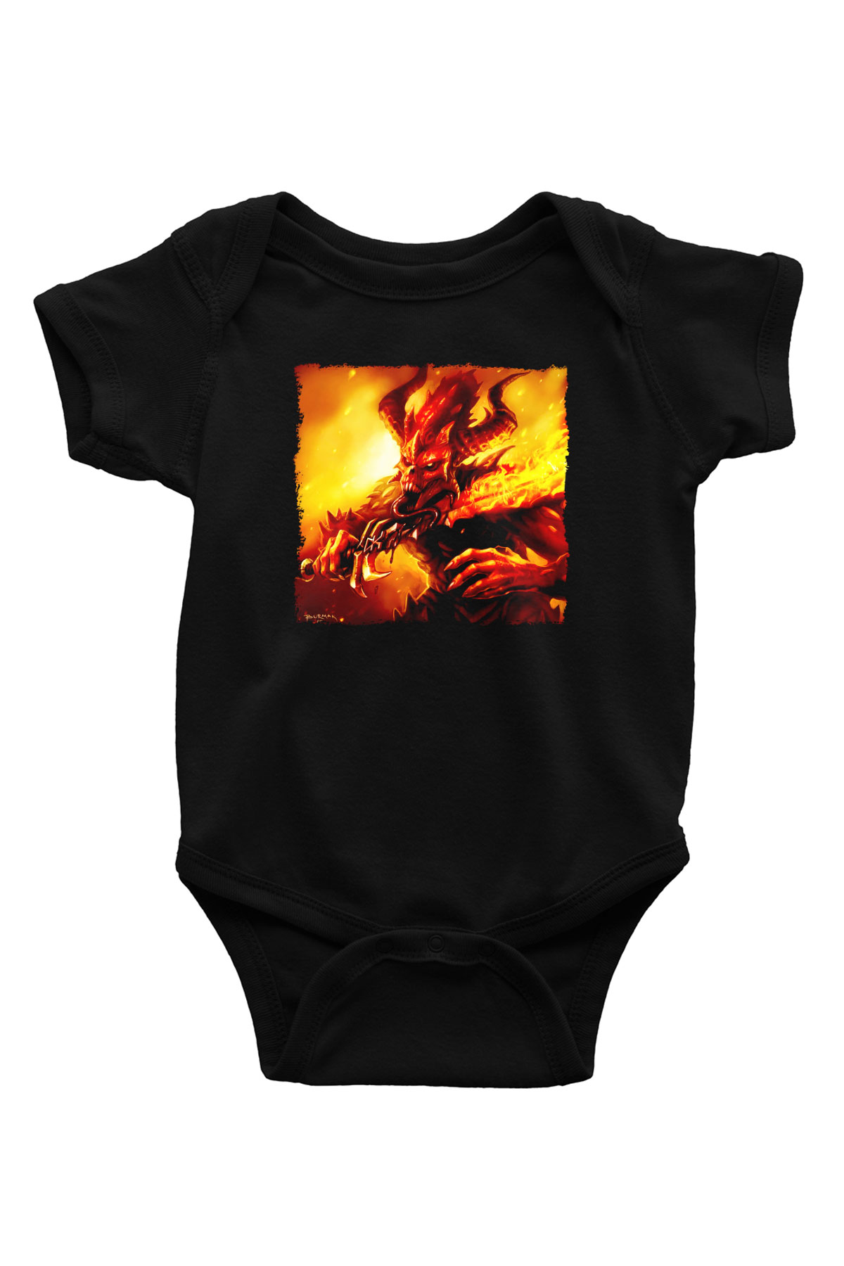 Warhammer Siyah Bebek Body - Zıbın