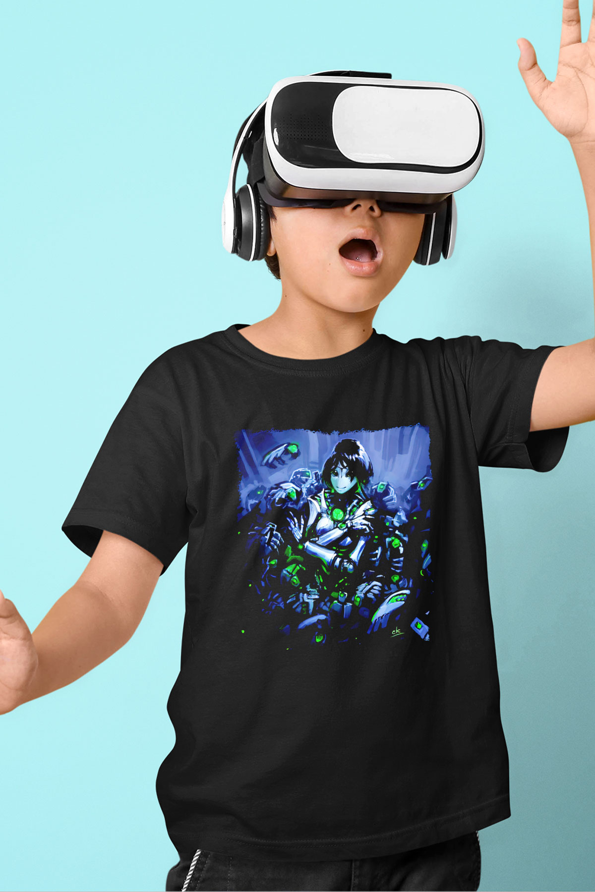 Warhammer Siyah Unisex Çocuk Tişört