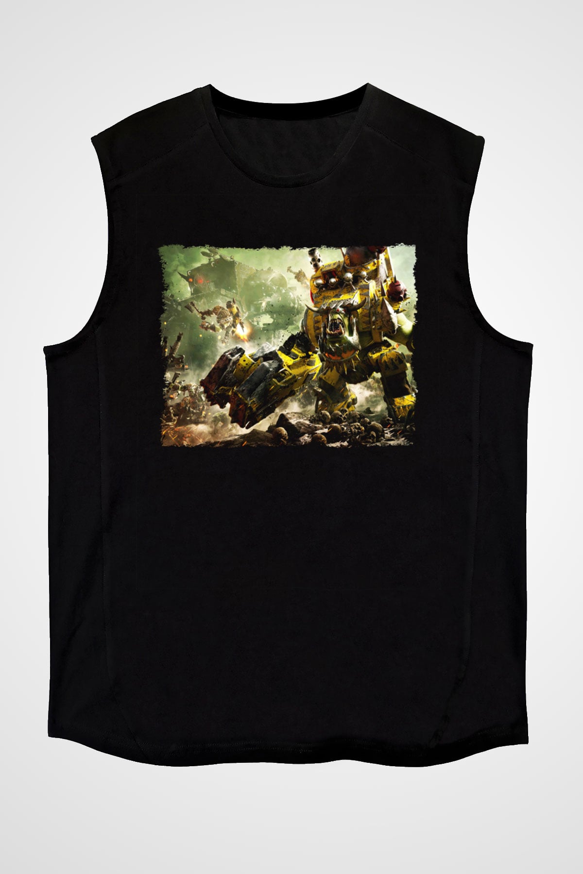Warhammer Siyah Unisex Kolsuz Tişört