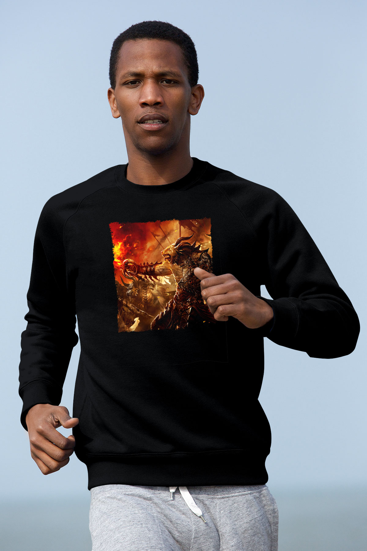 Warhammer Siyah Unisex Sweatshirt