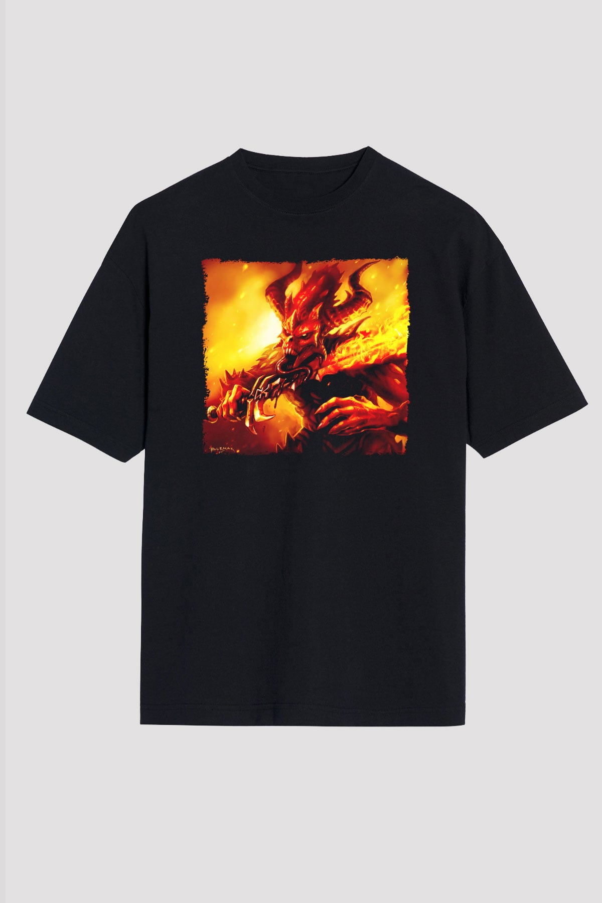 Warhammer Siyah Oversize Tişört Oversize T-shirt