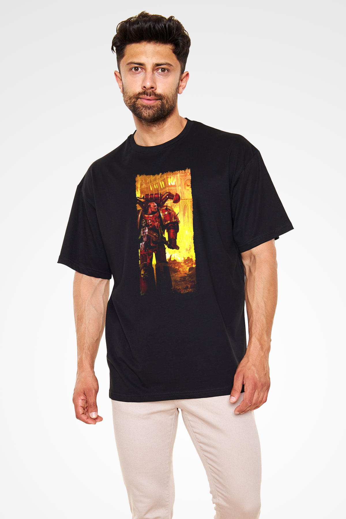 Warhammer Siyah Oversize Tişört Oversize T-shirt