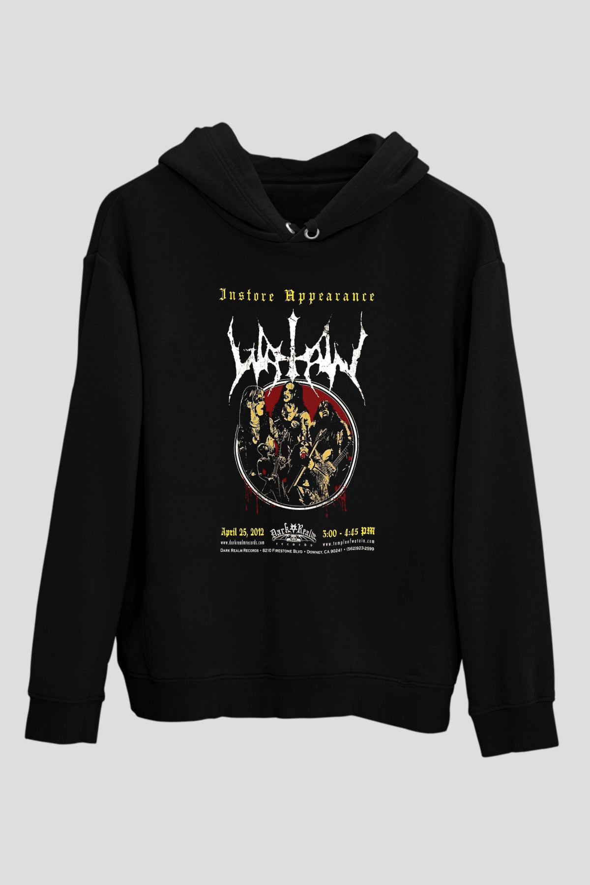 Watain Siyah Unisex Kapşonlu Sweatshirt