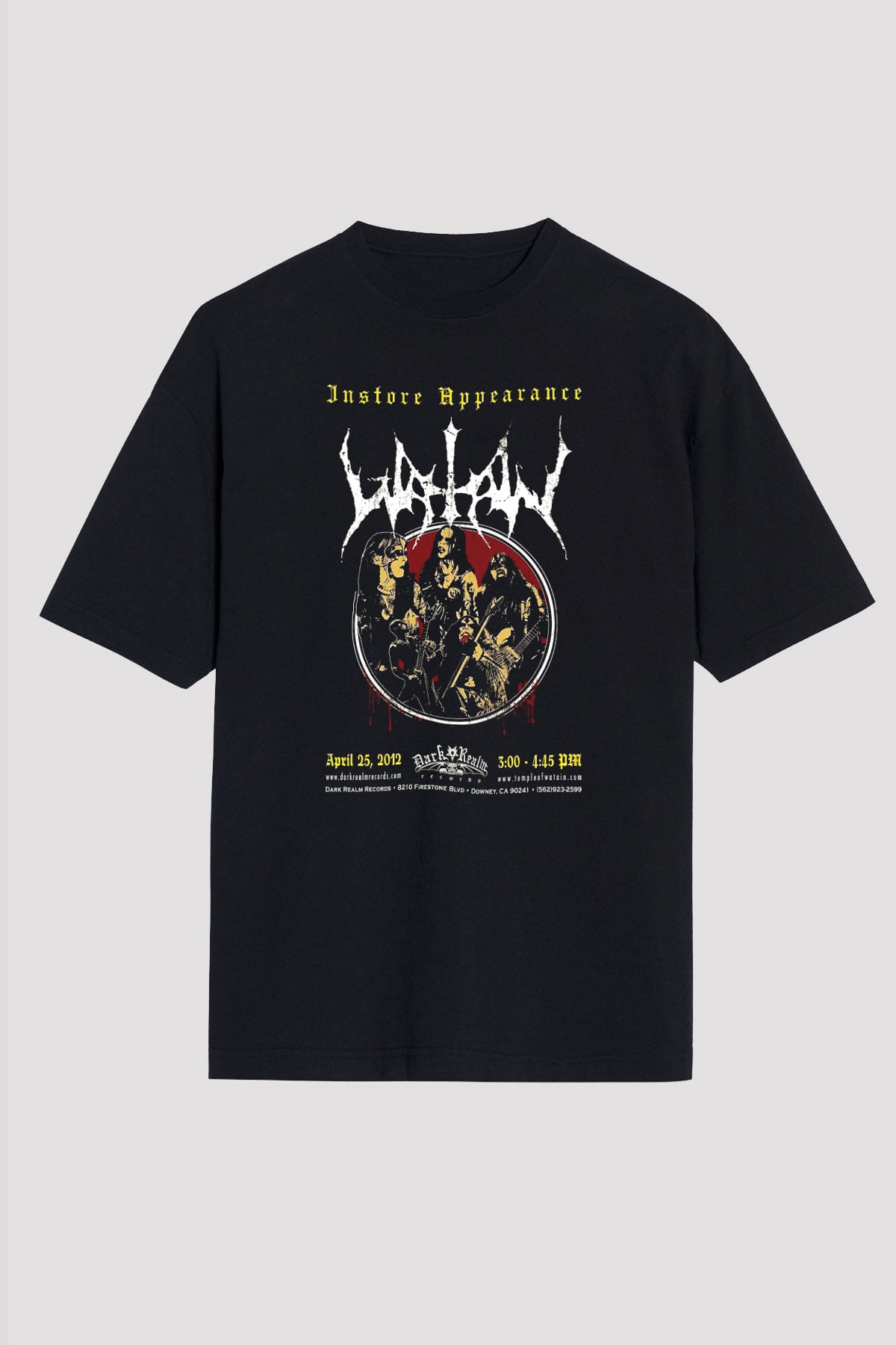 Watain Siyah Unisex Oversize Tişört T-Shirt