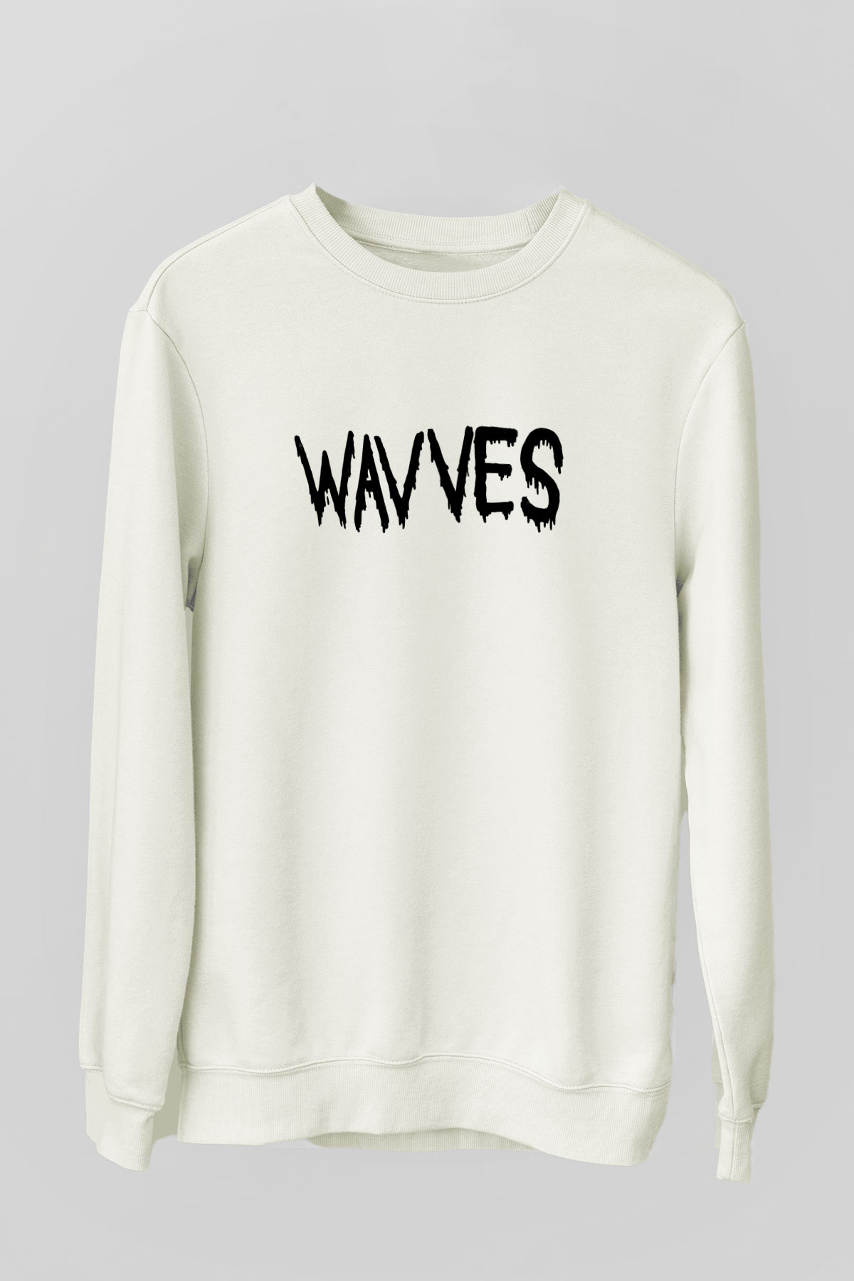 Wavves Beyaz Unisex Sweatshirt