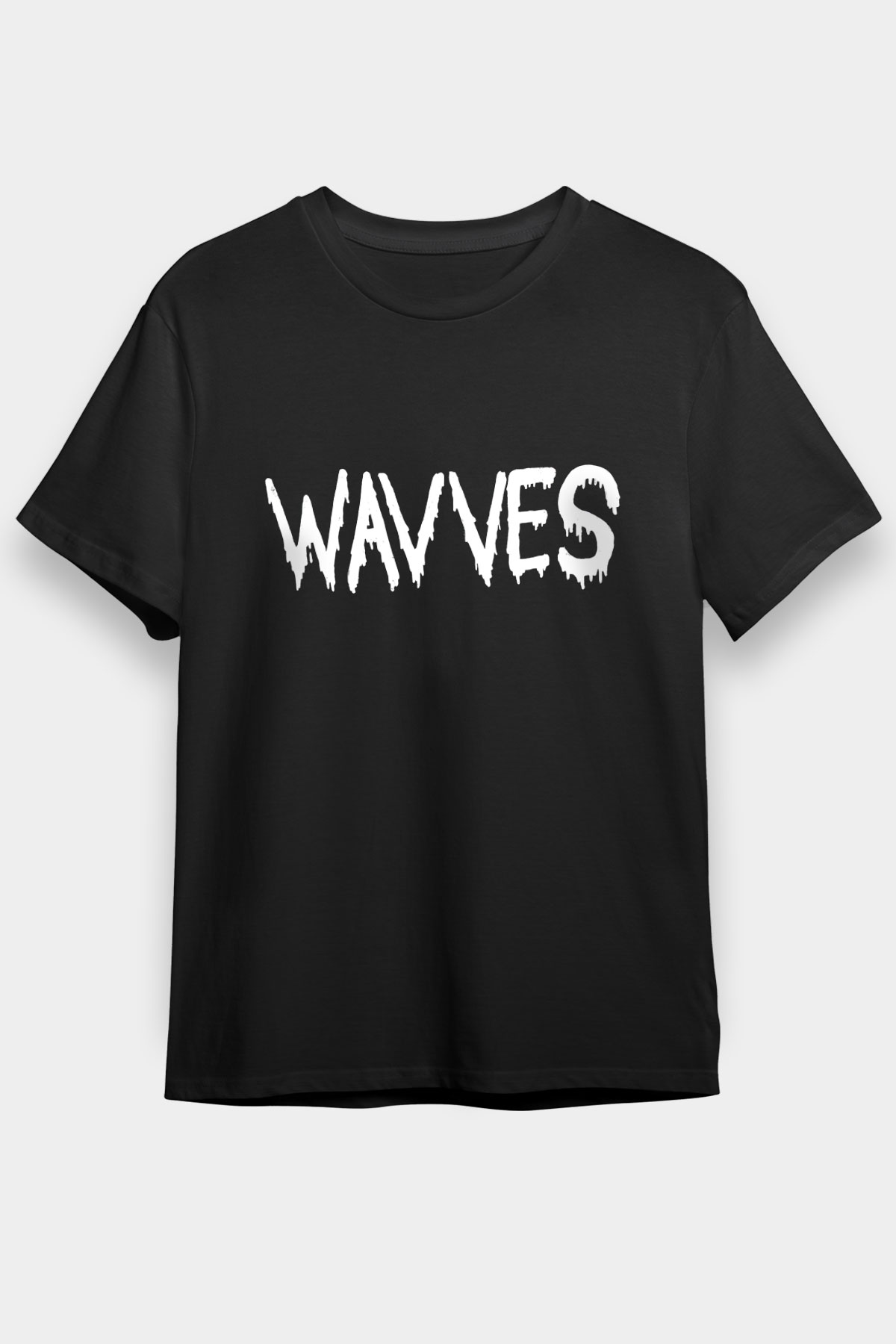 Wavves Siyah Unisex Tişört T-Shirt - TişörtFabrikası