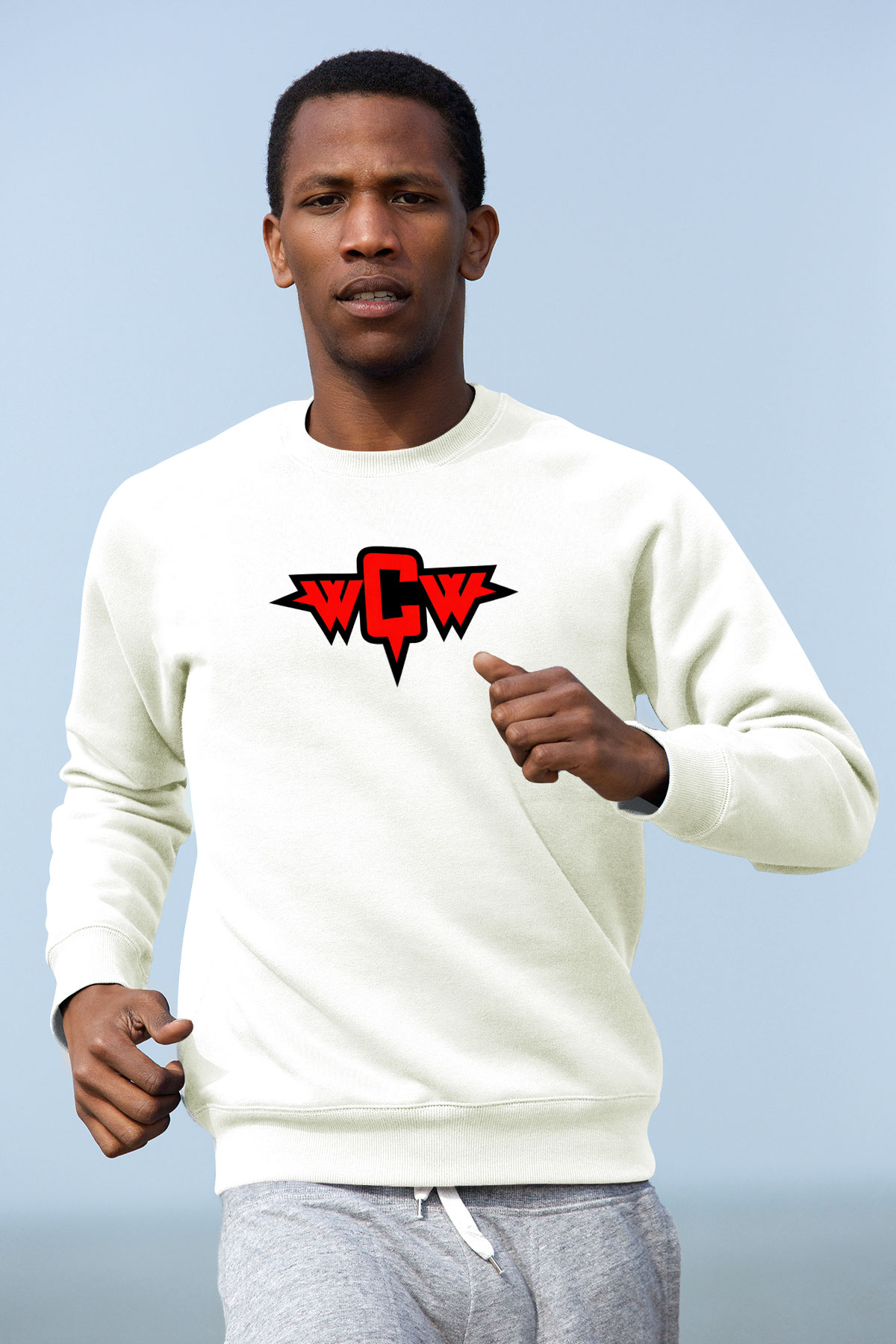 WCW Beyaz Unisex  Sweatshirt