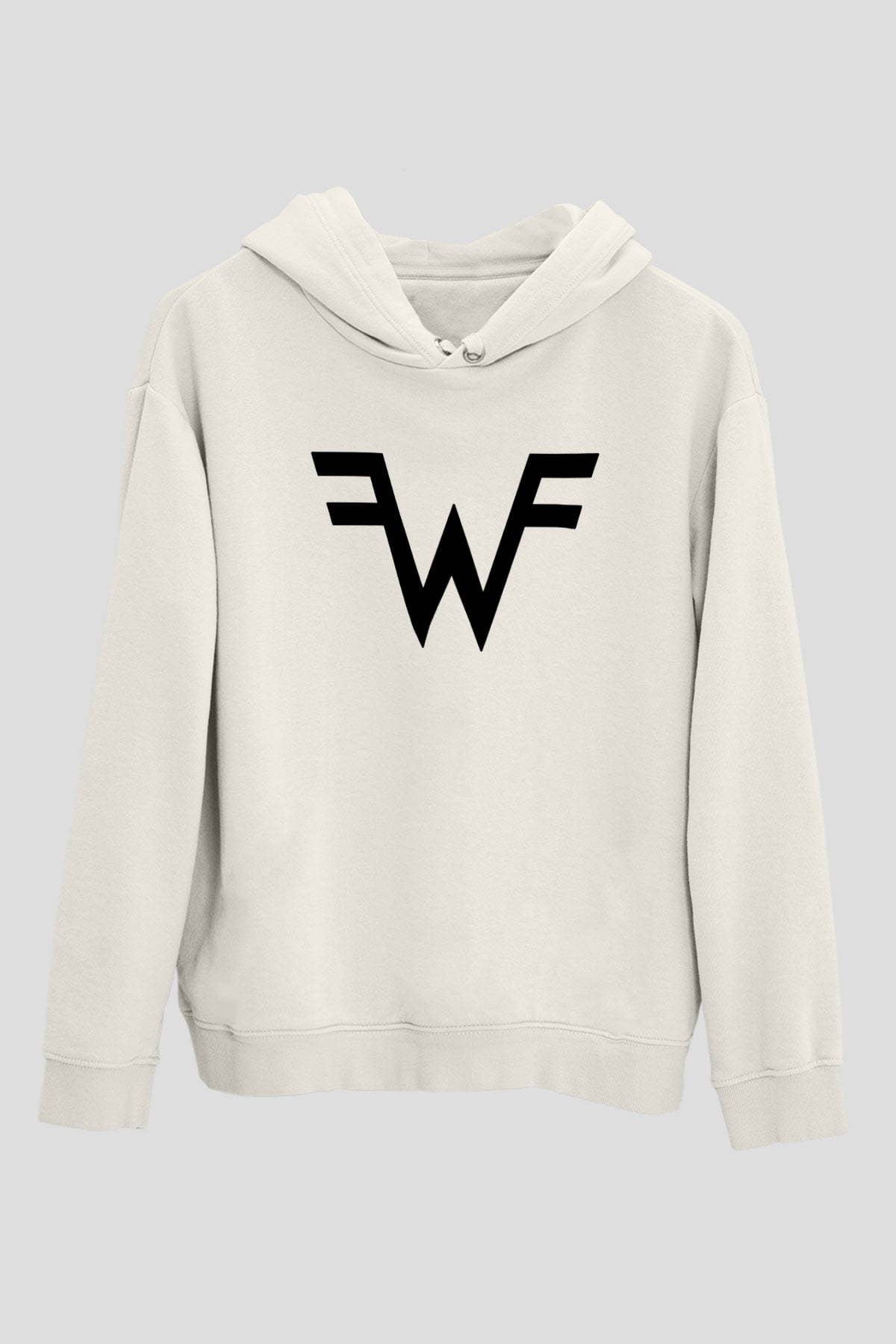 Weezer Beyaz Unisex Hoodie