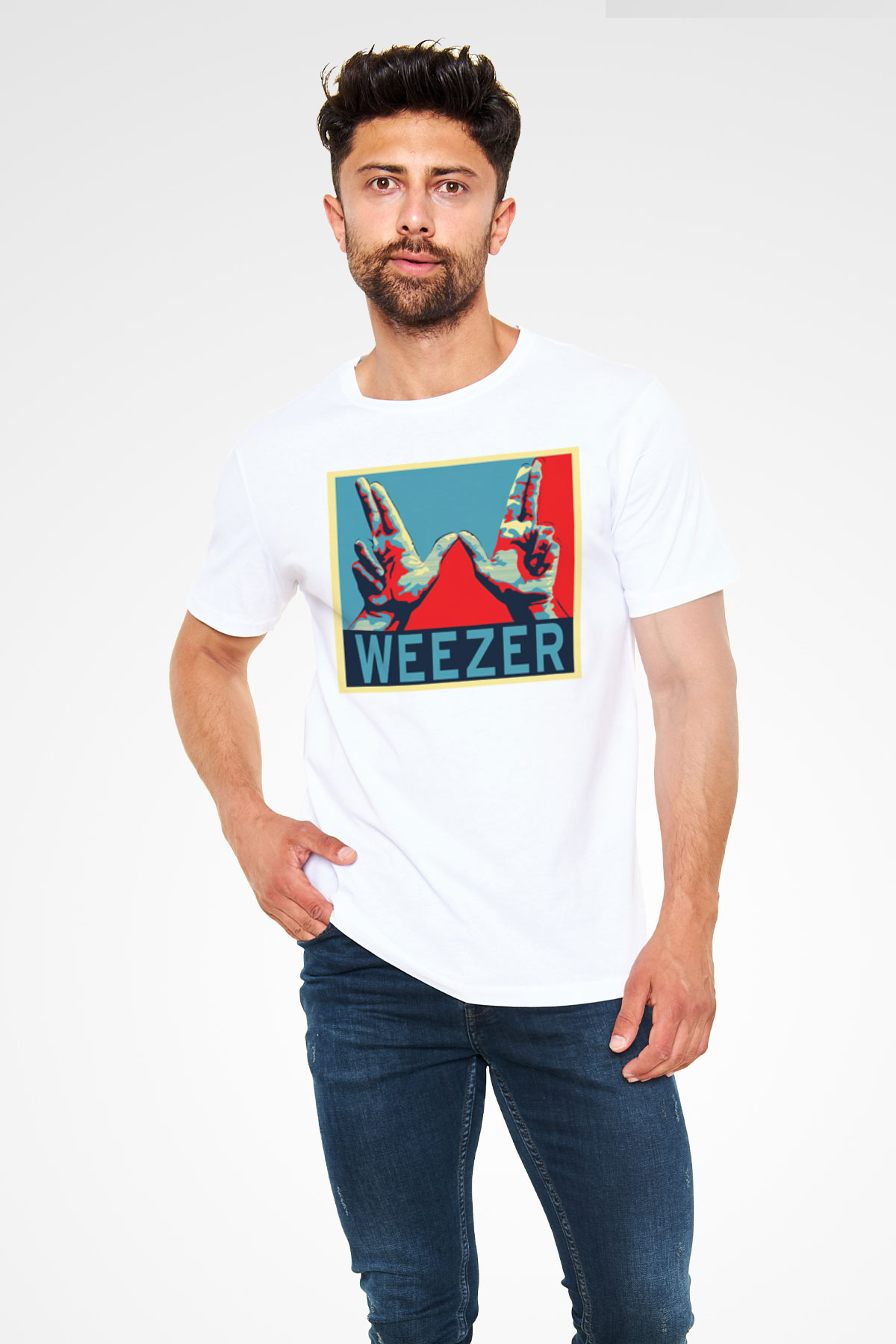 Weezer Siyah Unisex Tişört T-Shirt - TişörtFabrikası