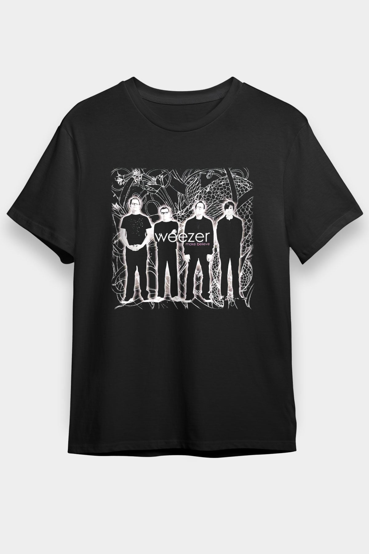 Weezer Siyah Unisex Tişört T-Shirt - TişörtFabrikası