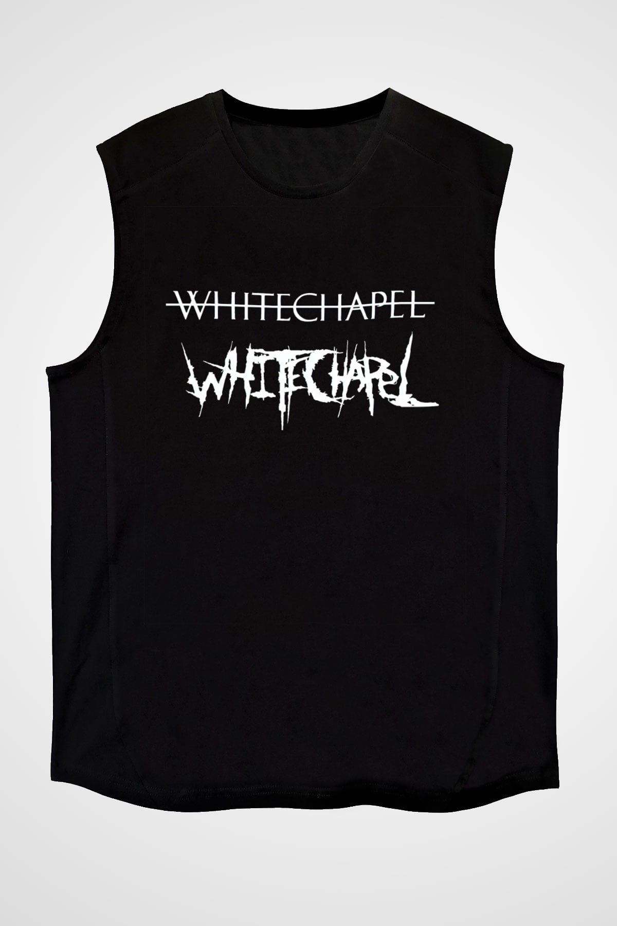 Whitechapel Siyah Unisex Kolsuz Tişört