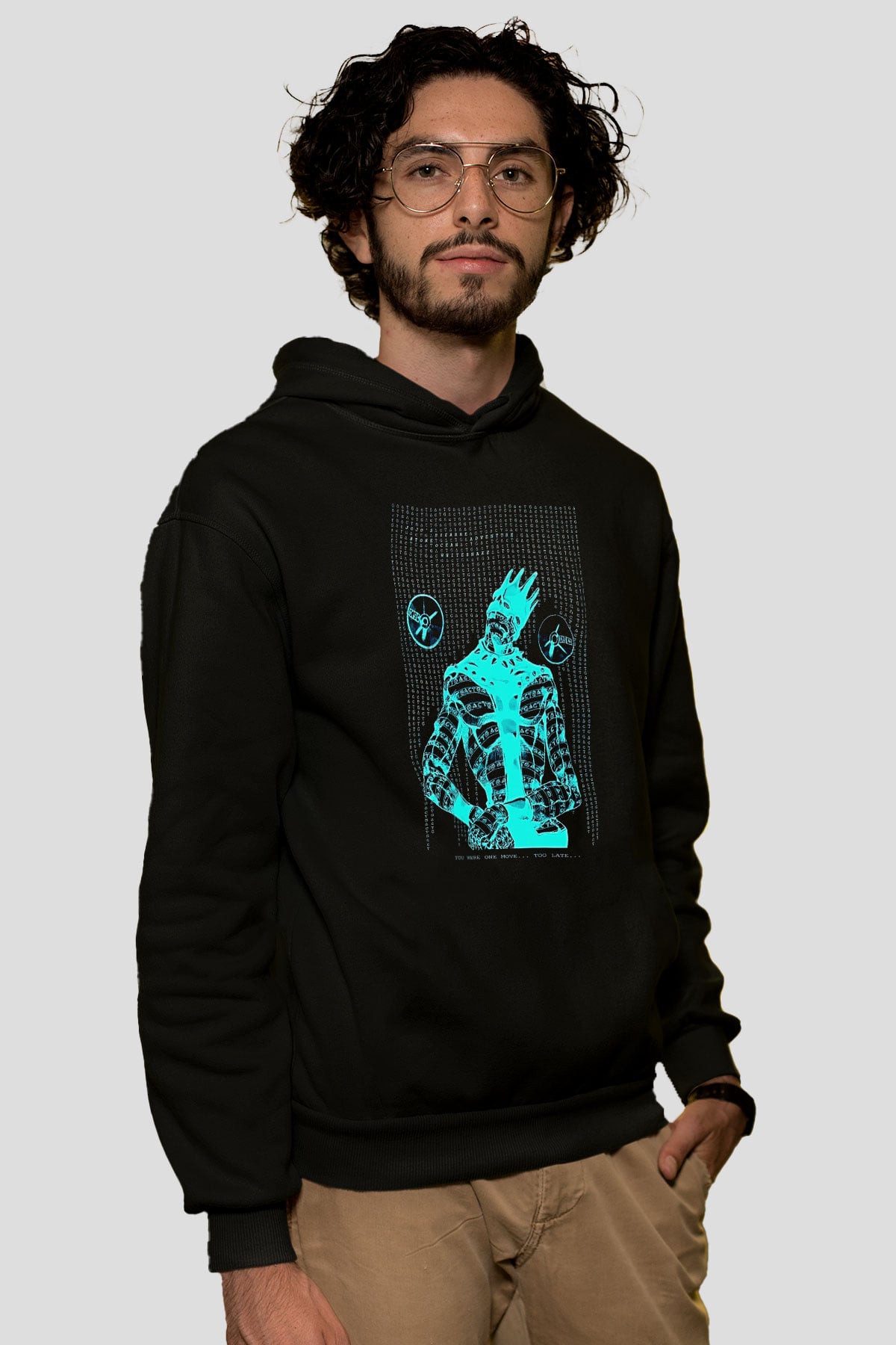 Whitesnake Baskılı Unisex Siyah Kapüşonlu Sweatshirt