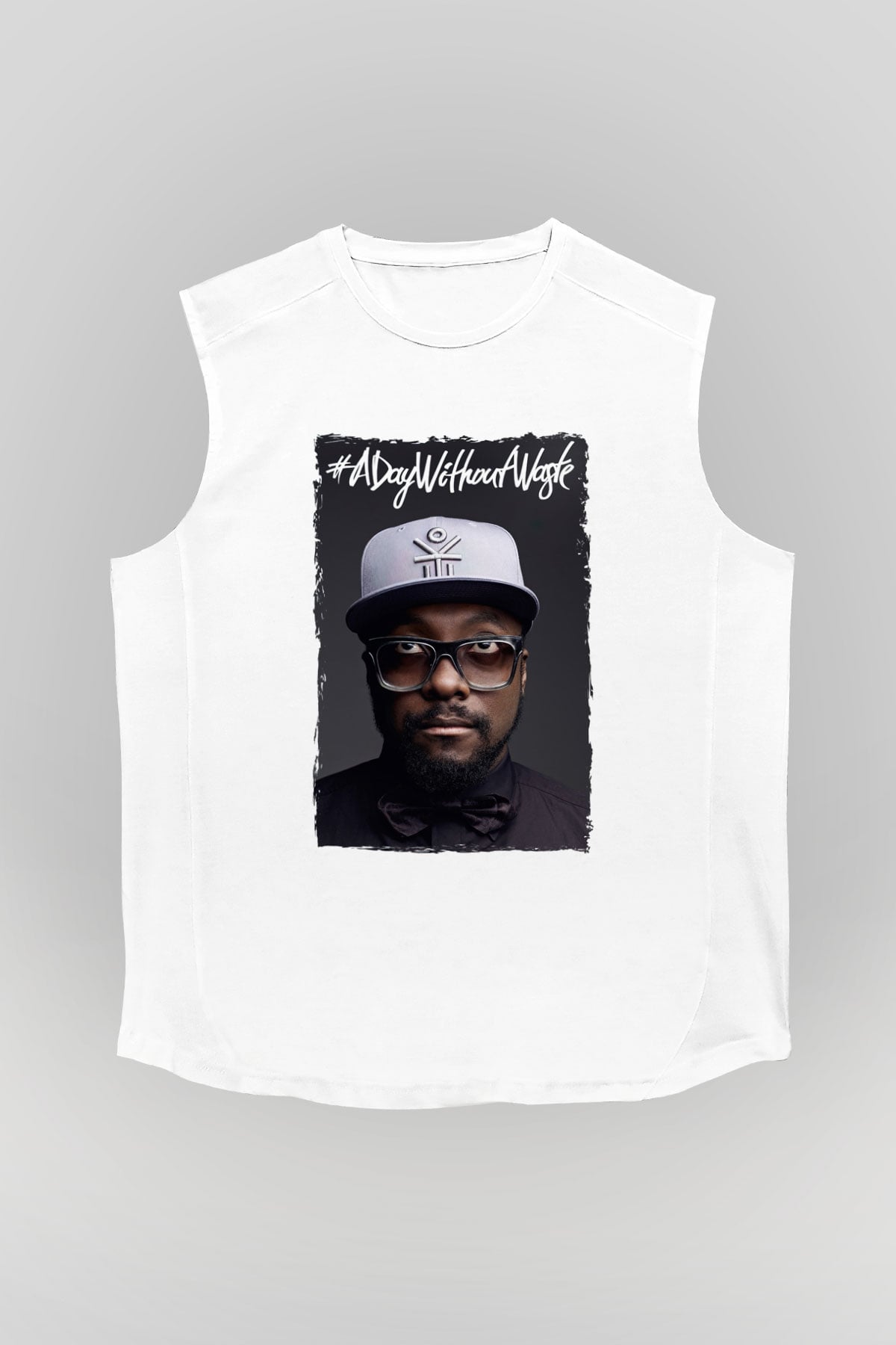 Will.I.Am Beyaz Unisex Kolsuz Tişört